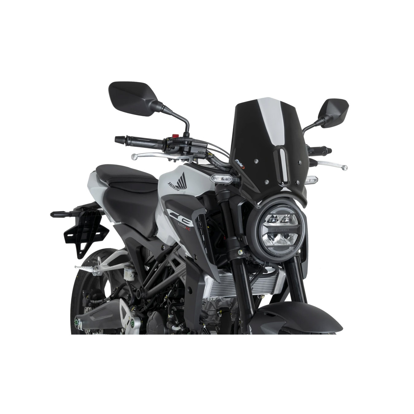 Puig Windschutzscheibe NG Sport schwarz für CB 125/300 R 2024- - Motorradteile & Ersatzteile - Anbauteile