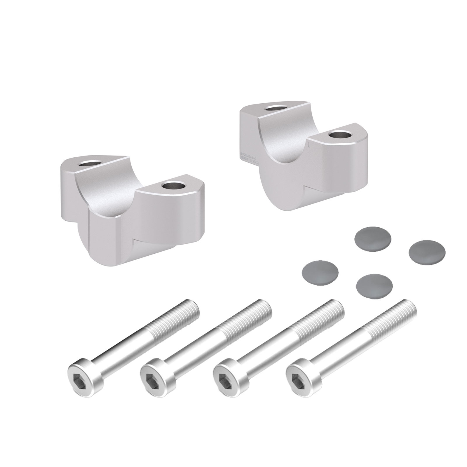 Hepco & Becker rehausseur de guidon 20mm argent pour Suzuki GSX-S 1000 GT