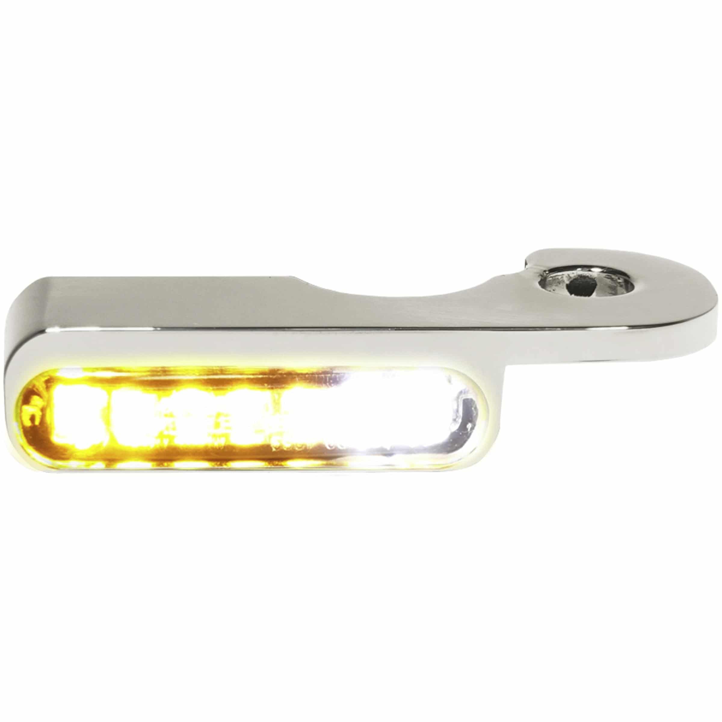 HeinzBikes LED Alu Blinker/Positionspaar für Harley Breakout chrom - Motorradteile & Ersatzteile - Beleuchtung