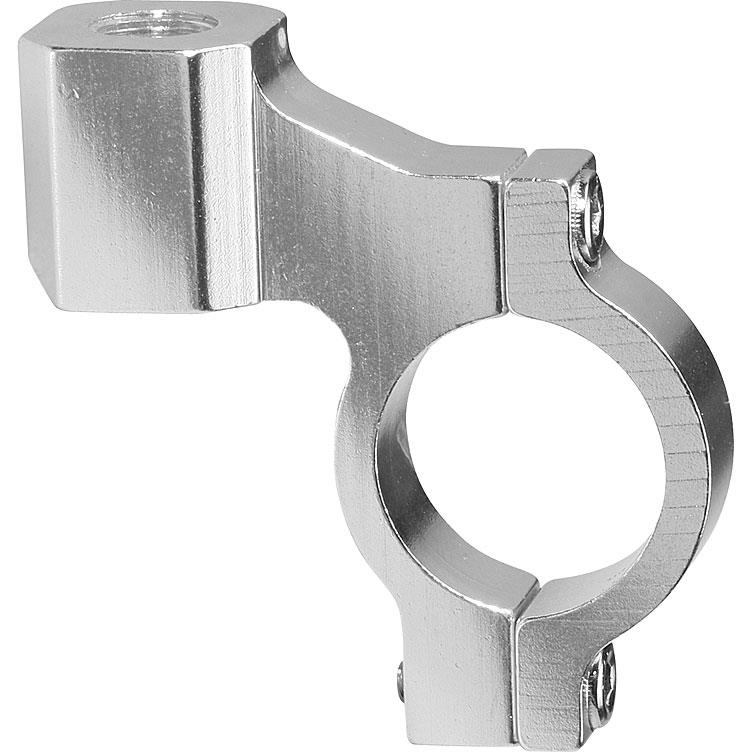 Hashiru Spiegelhalter Alu M10x1,25R für 22mm Lenker silber - Motorradteile & Ersatzteile - Motorradspiegel