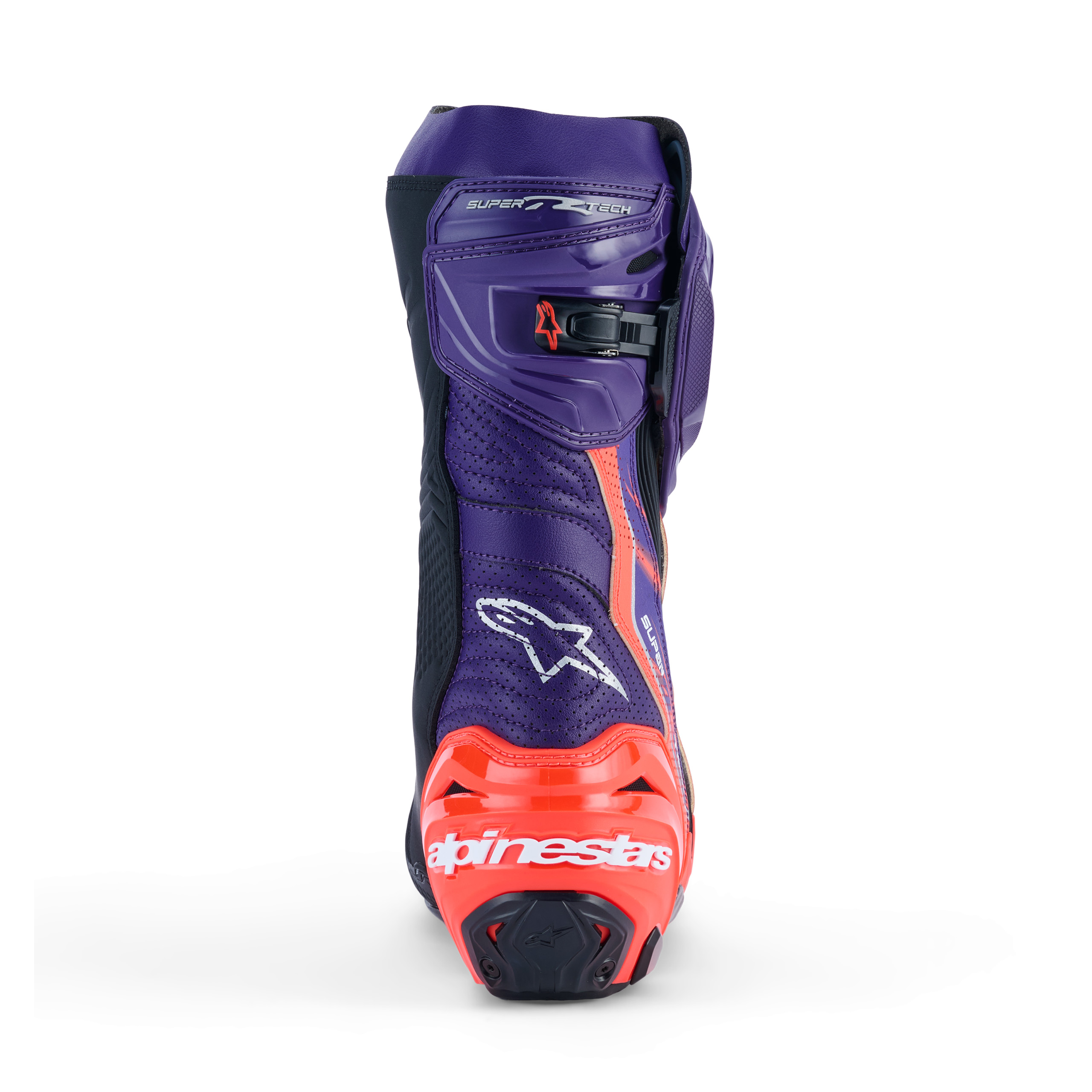 Alpinestars-Supertech R Le Flyte Vented Stiefel lila/rot/schwarz 45-0002177999189745