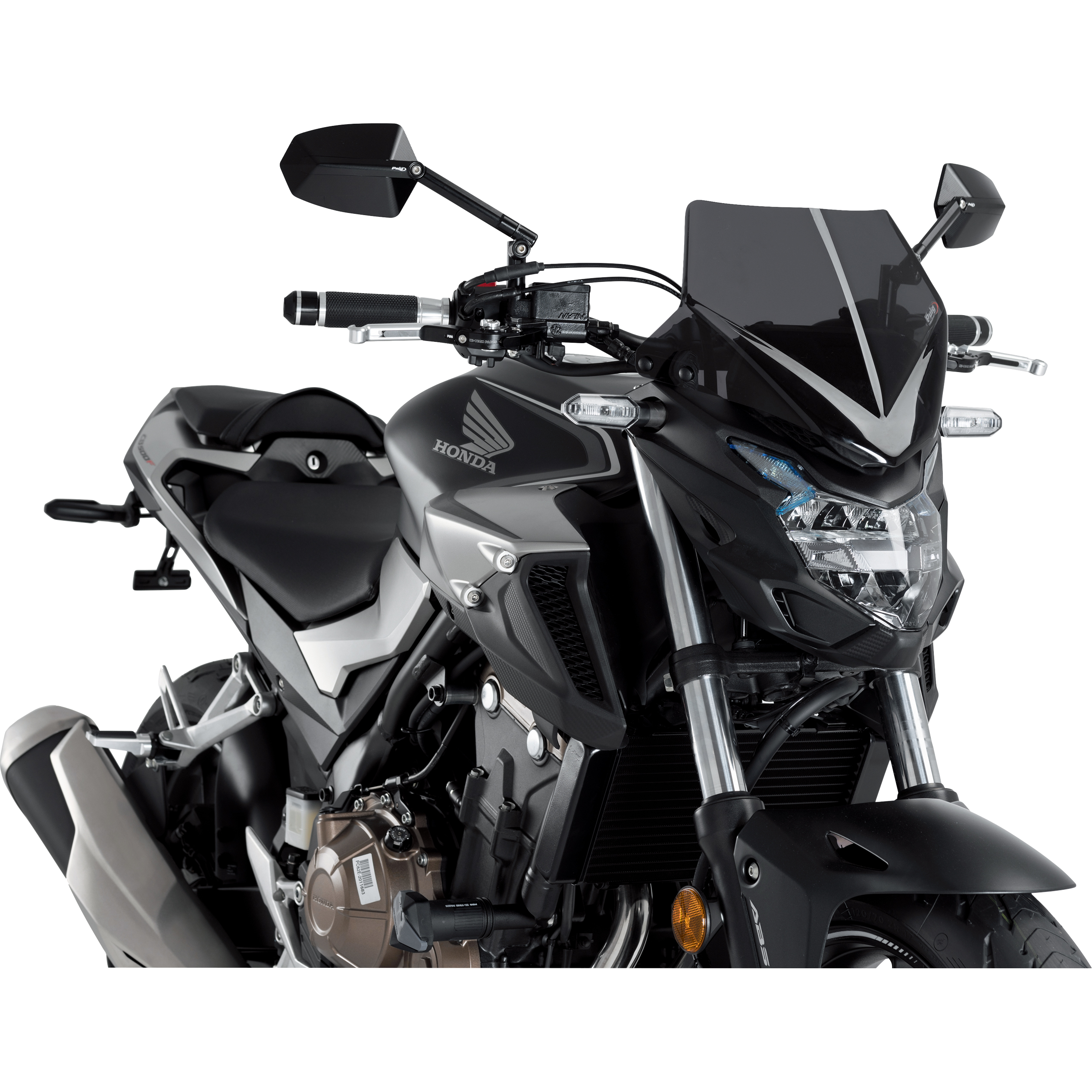 Puig Windschutzscheibe NG Sport dunkel getönt für CB 500 F 2016- - Motorradteile & Ersatzteile - Anbauteile