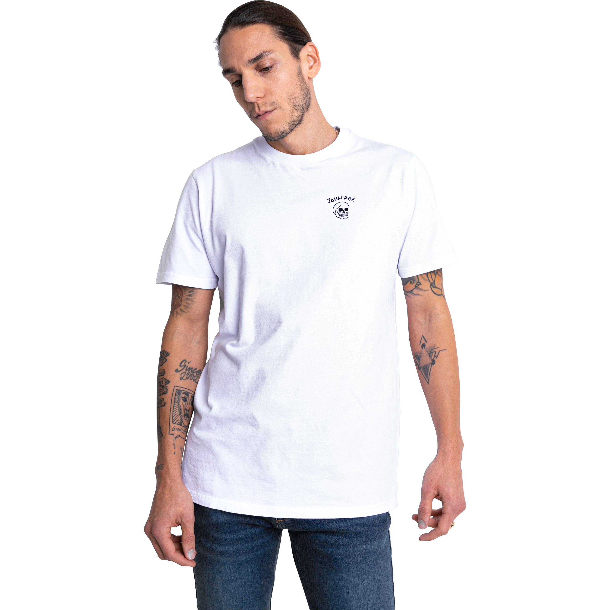 John Doe-T-Shirt Live Fast Skull weiß L-8021121999004010