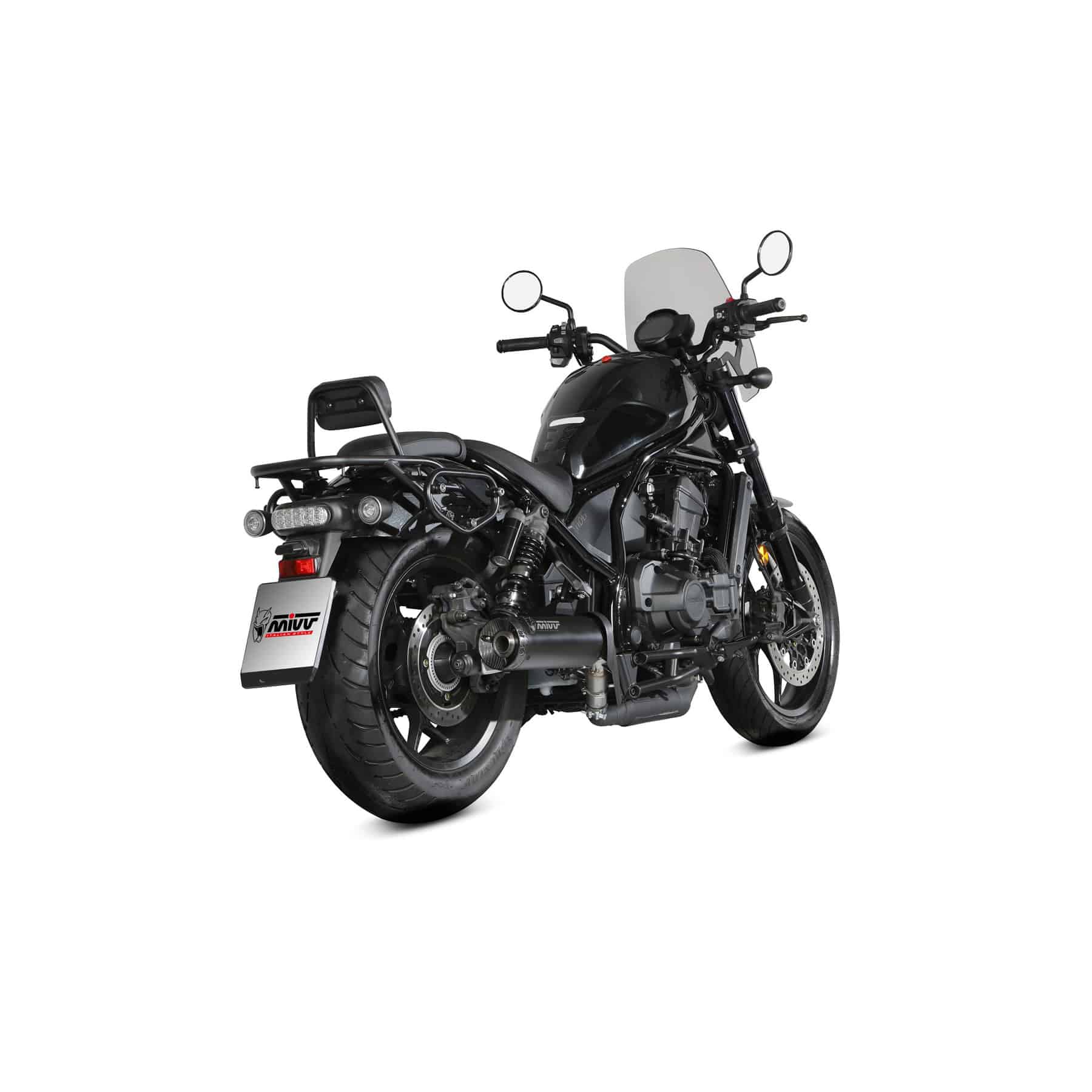 MIVV échappement HR-1 noir/carbone court pour CMX 1100 Rebel 22-24