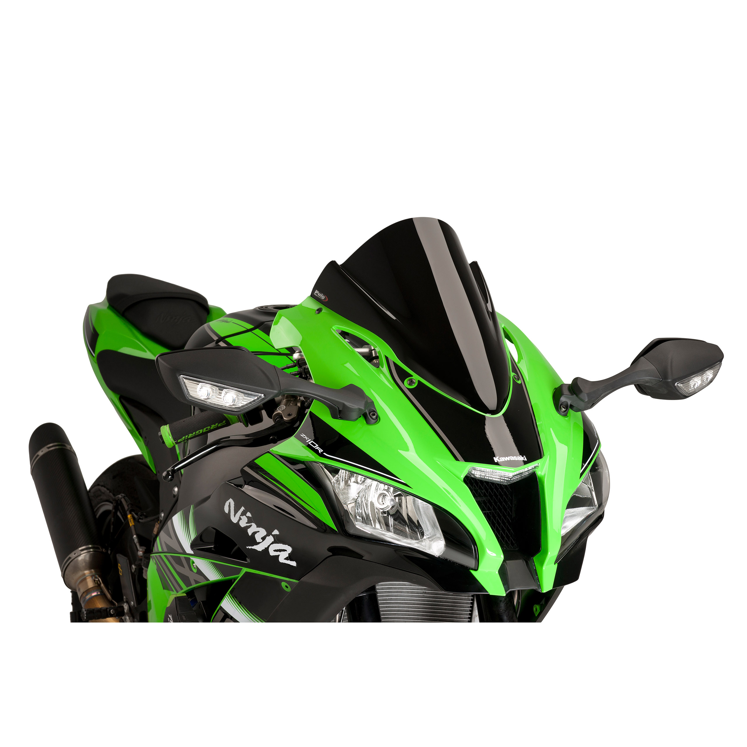 Puig Verkleidungsscheibe Z-Racer schwarz für ZX-10 R/RR 2016-2020 - Motorradteile & Ersatzteile - Verkleidungen & Abdeckungen