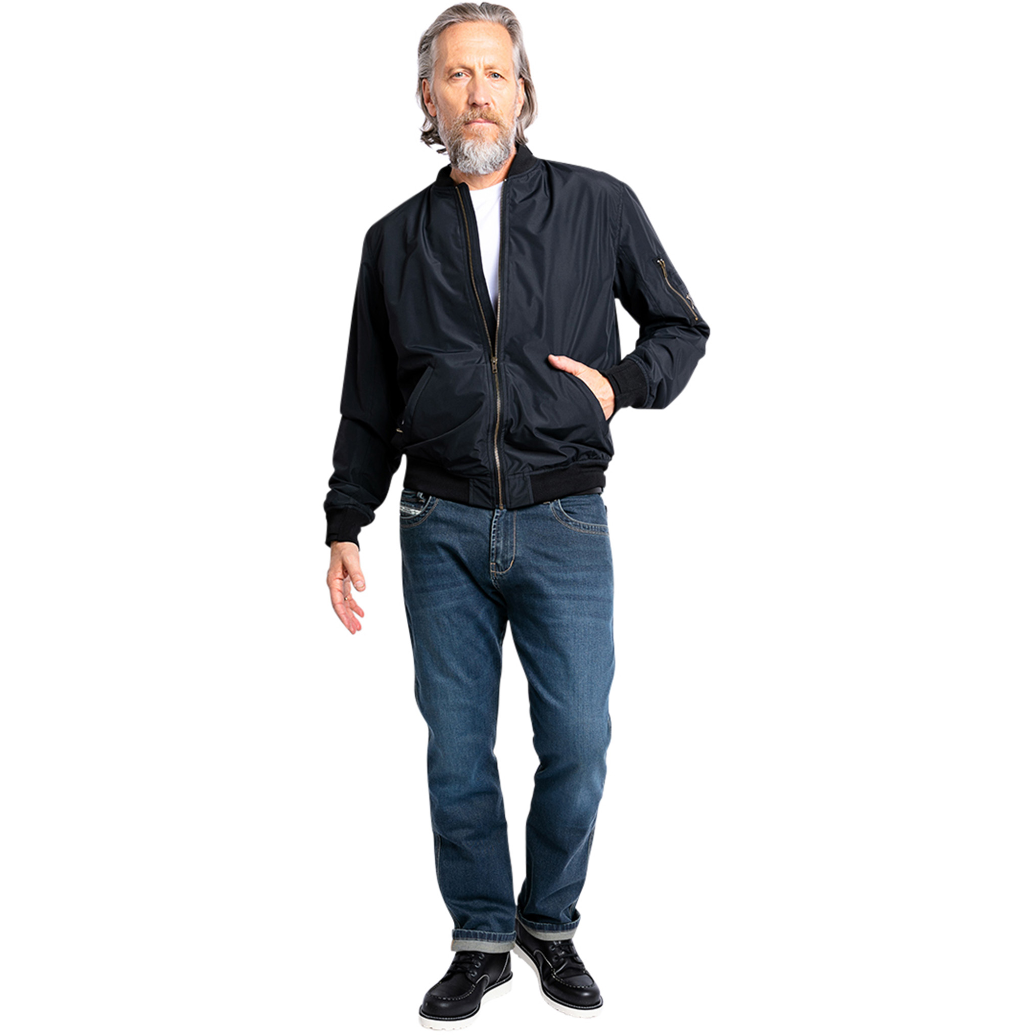 John Doe-Flight Textiljacke schwarz 5XL-2016561999001015