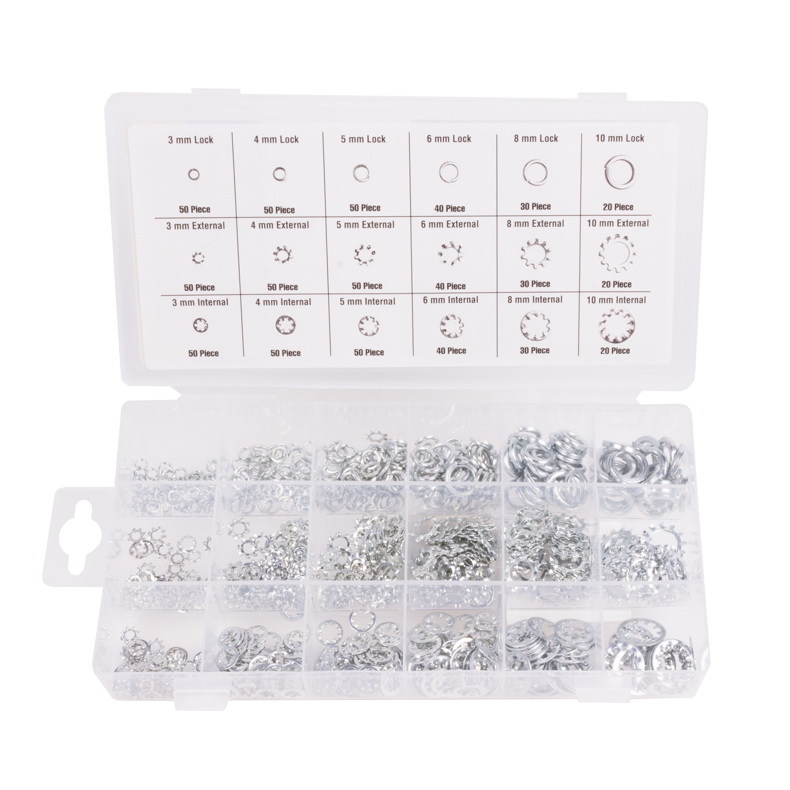 Benson Tools juego de arandelas de resorte 750 piezas