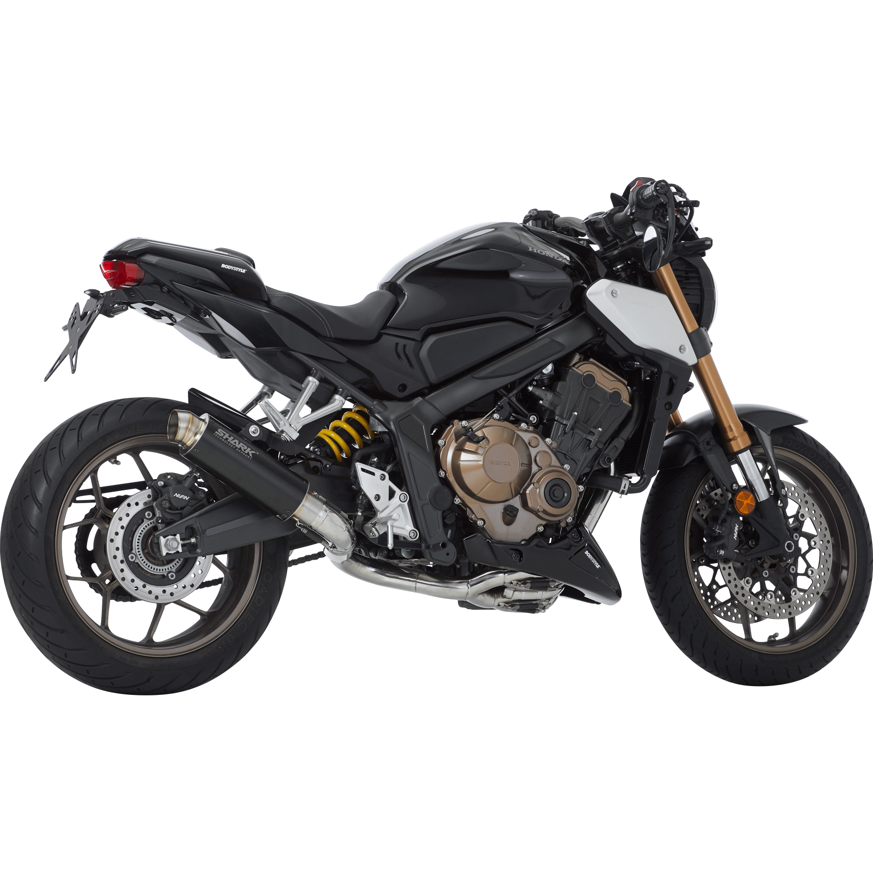 Shark exhaust SRC4 Auspuff 4in1 schwarz 845071 für Honda CB/CBR 650 R - Motorradteile & Ersatzteile - Auspuff