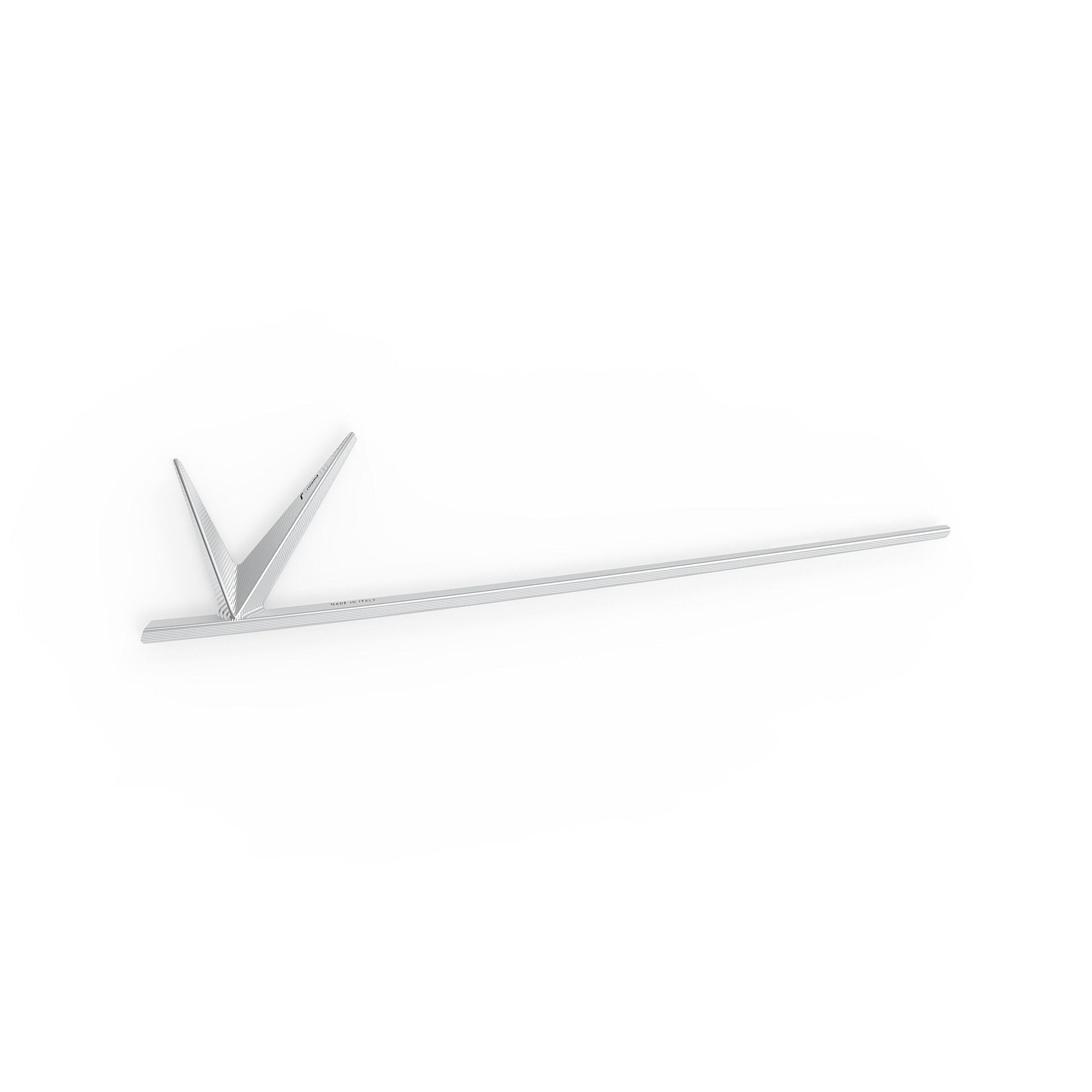 Rizoma Logo/icon tag Alu V vorne ZVP038A silber für Vespa - Motorradteile & Ersatzteile - Verkleidungen & Abdeckungen