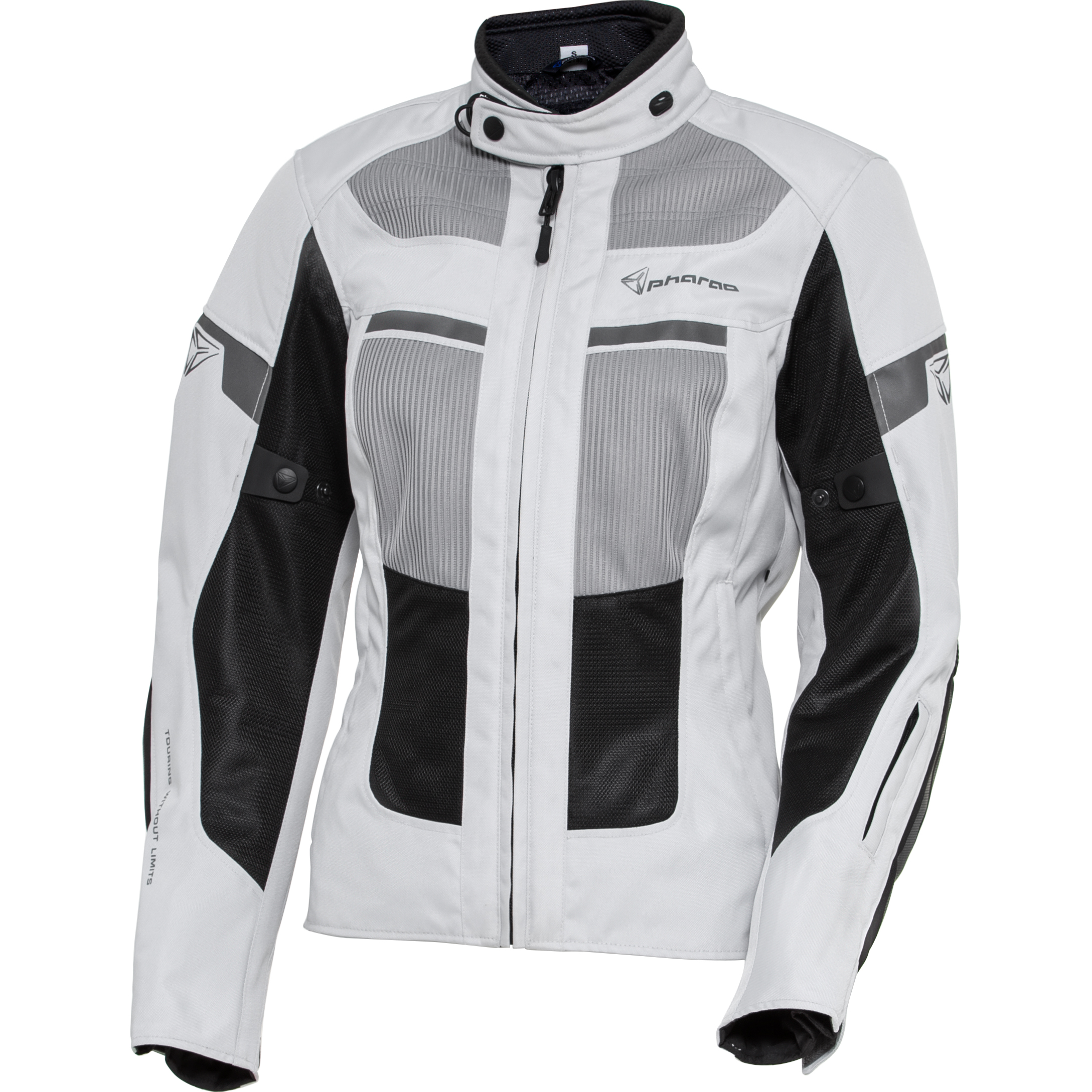 Pharao Vigo Air Damen Textiljacke grau M - Motorradbekleidung - Touring Motorradbekleidung