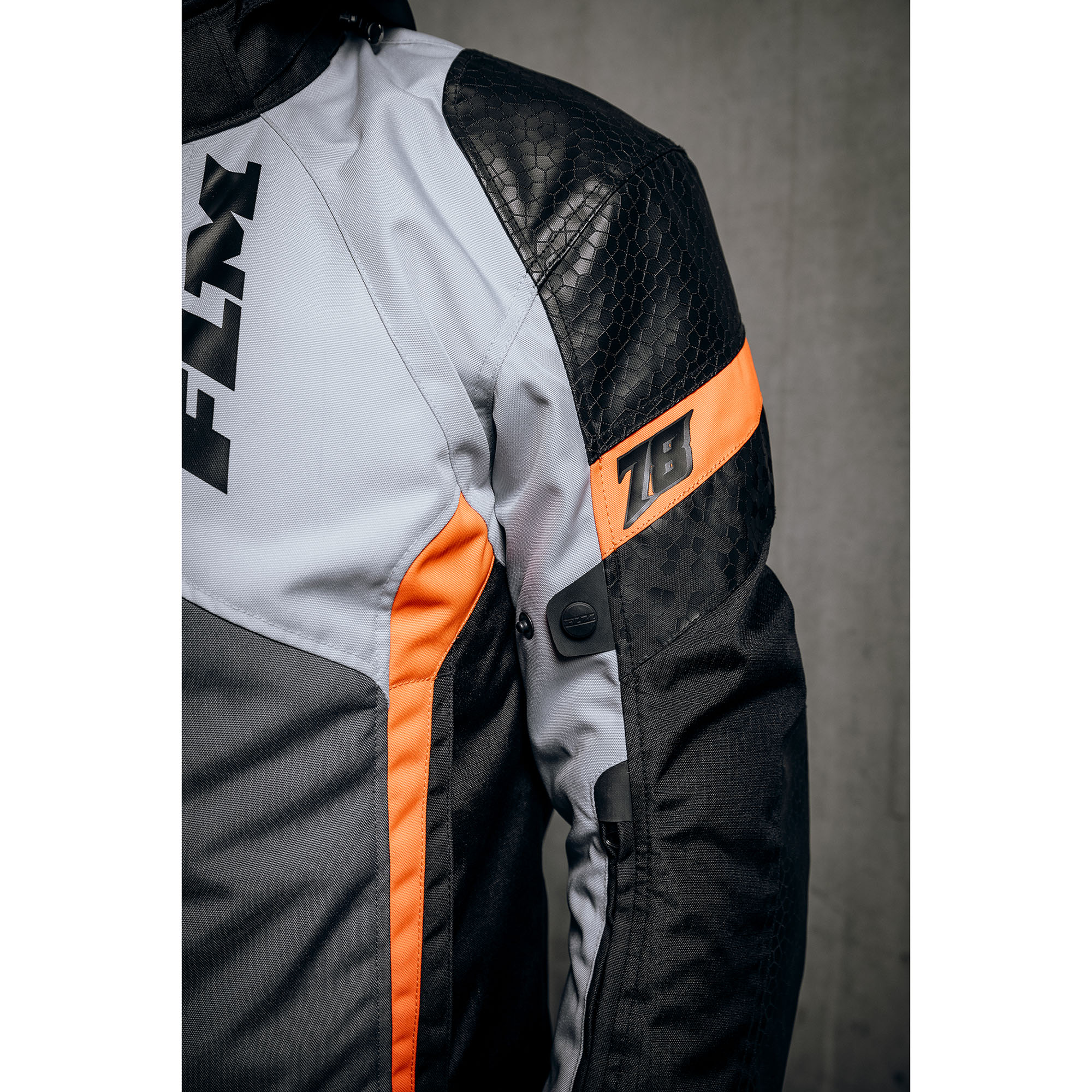FLM-Fuel WP Textiljacke grau/rot XL-2019291999002011