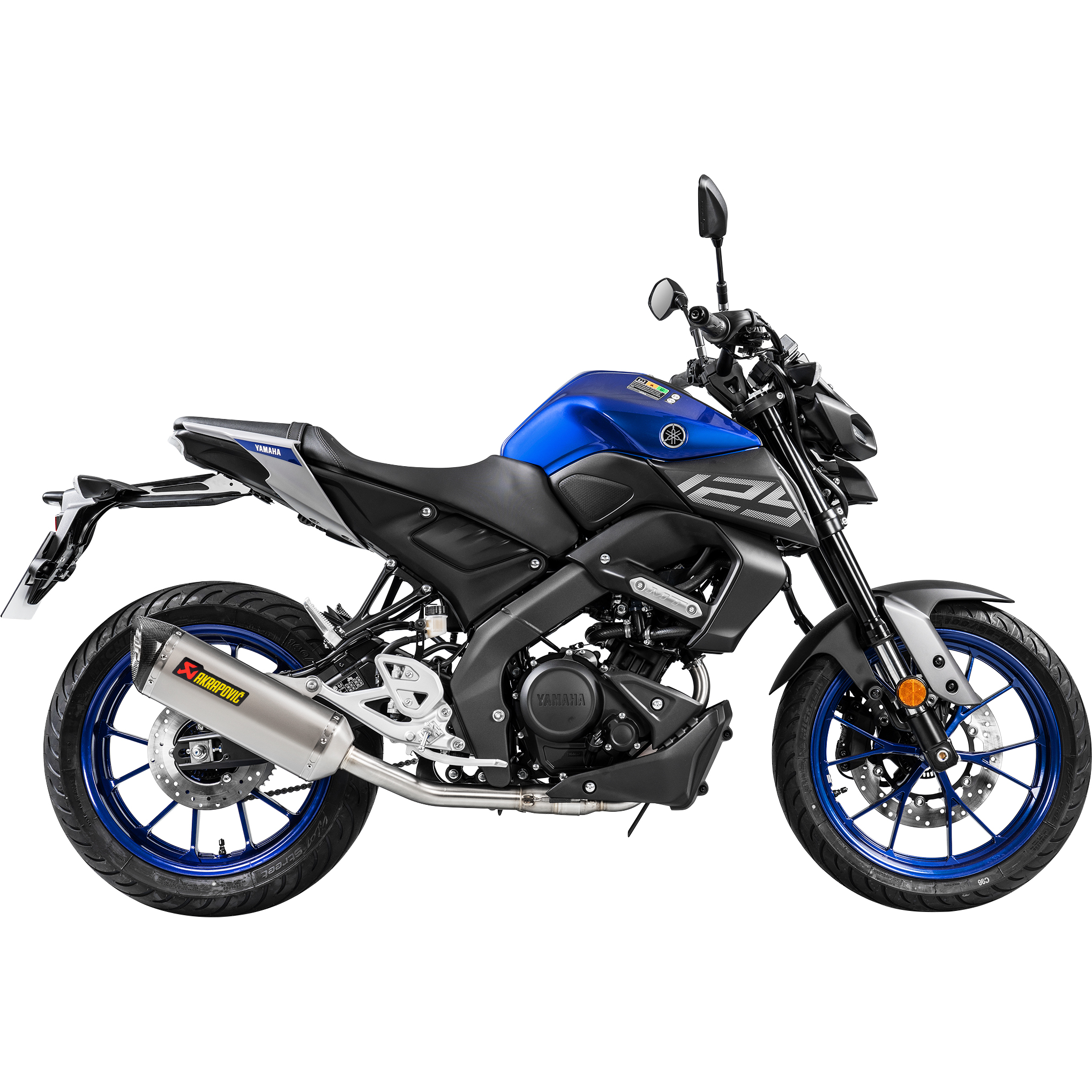 Akrapovic-Auspuff Komplettanlage 1-1 oK Titan für MT/YZF R 125 19-20-5738011000030160