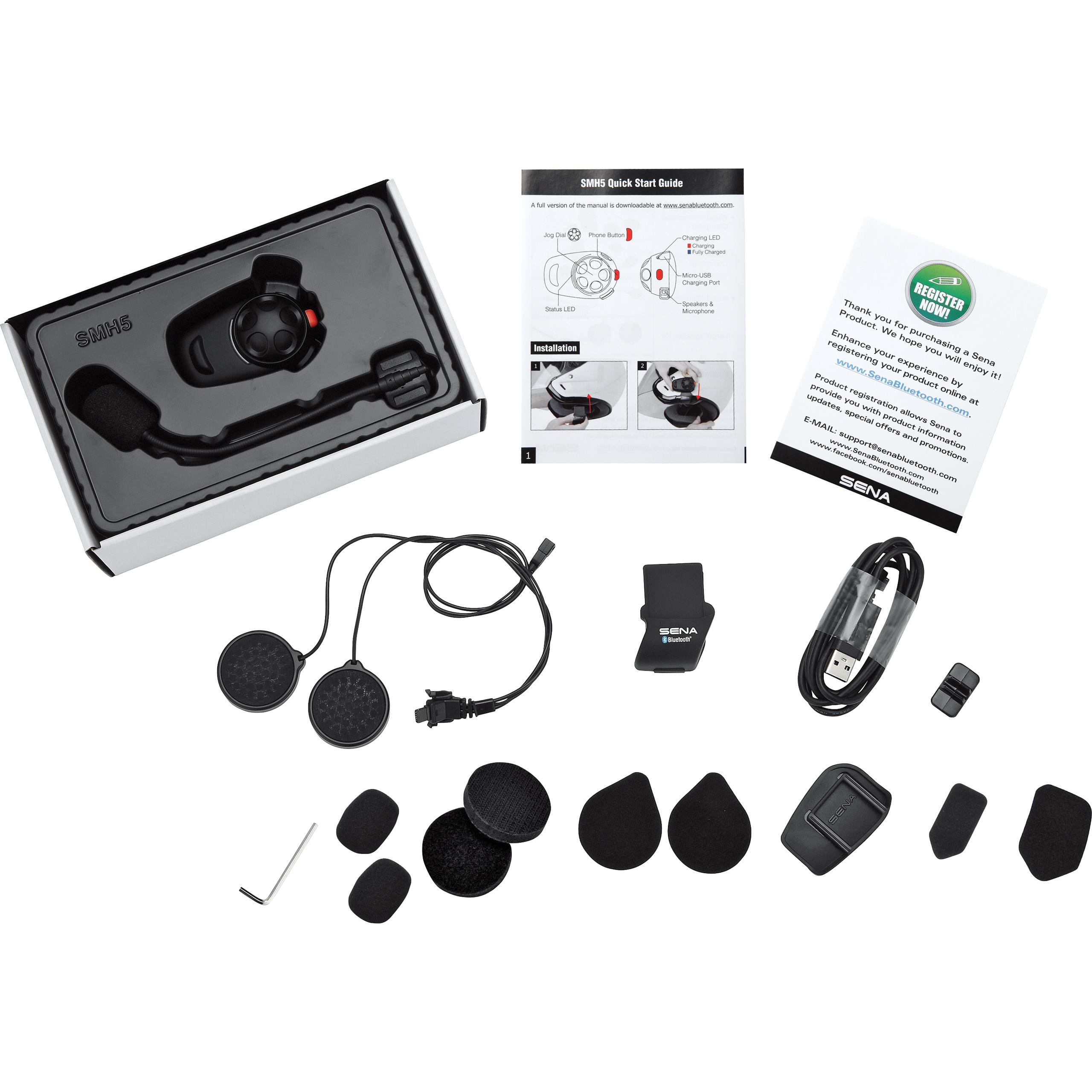 Sena-SMH5 Bluetooth Headset Universal Single Pack-4191101178000000