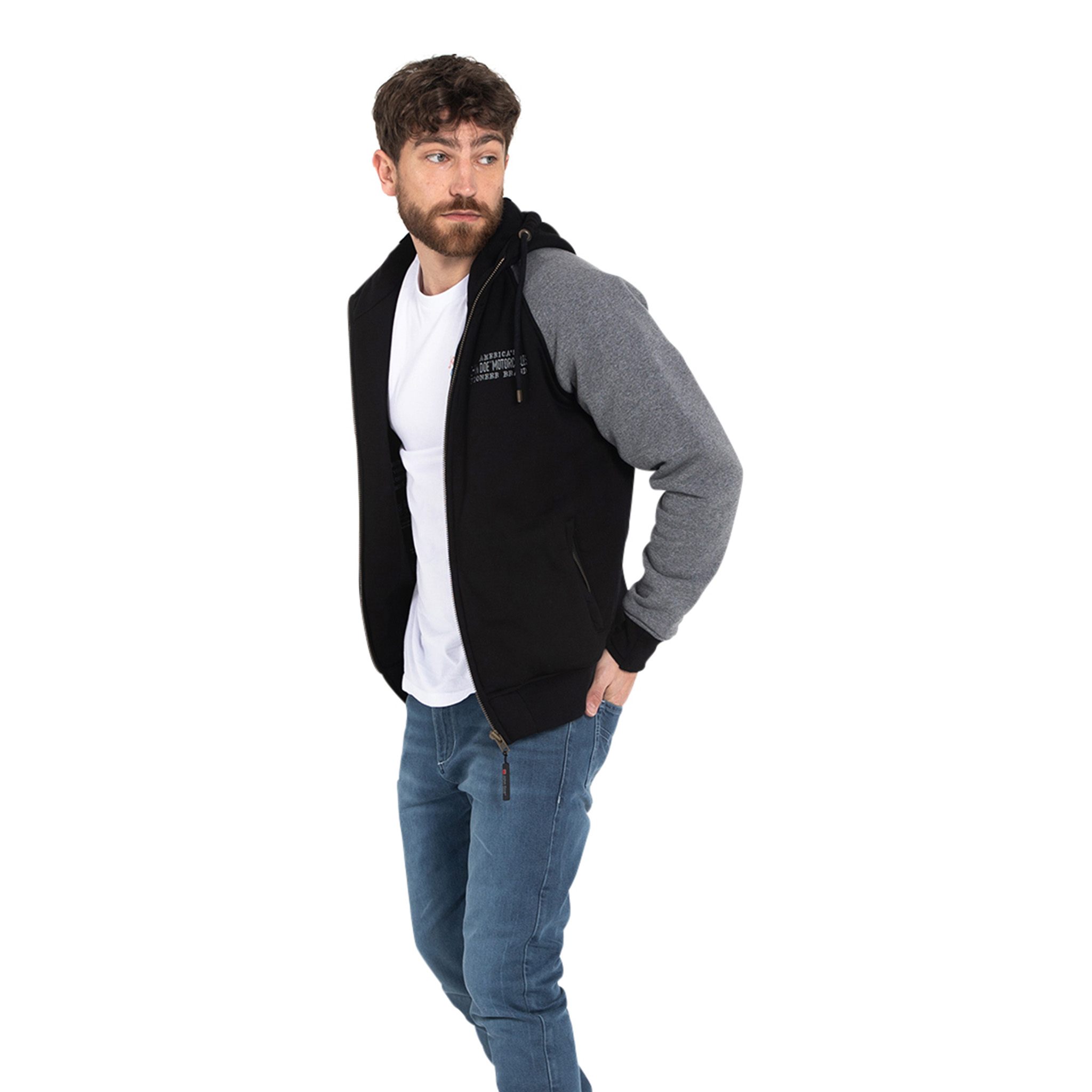 John Doe-XTM Hoodie 2 Color schwarz/grau-0000509005048