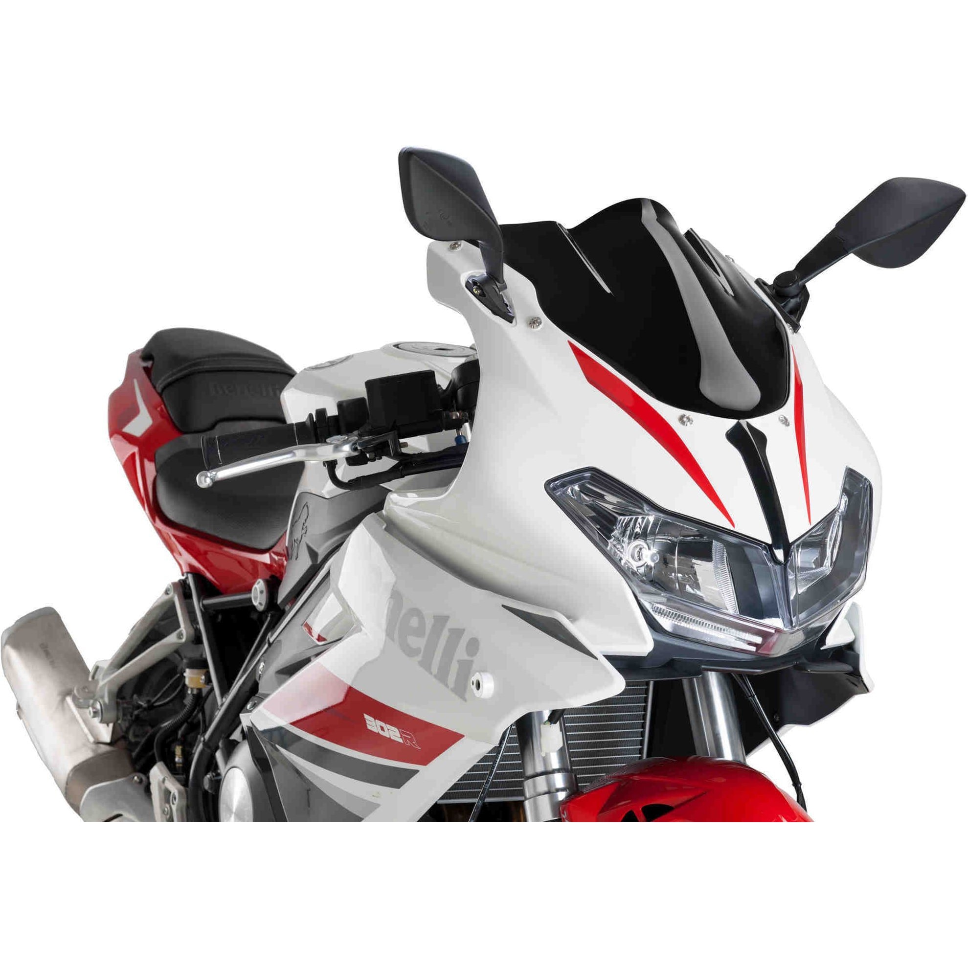 Puig Racingscheibe schwarz für Benelli Tornardo 302R 2014- - Motorradteile & Ersatzteile - Anbauteile