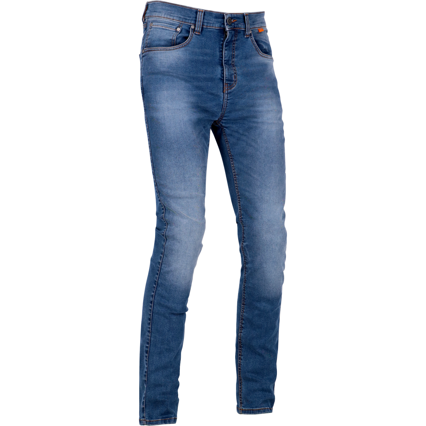 Richa-Second Skin Jeans kurz washed blau 42-2111121999005301