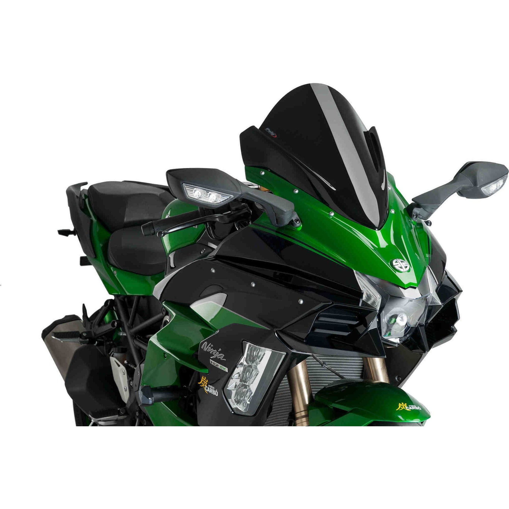 Puig Z-Racingscheibe schwarz für Kawasaki Ninja H2 SX 2018-2021 - Motorradteile & Ersatzteile - Verkleidungen & Abdeckungen