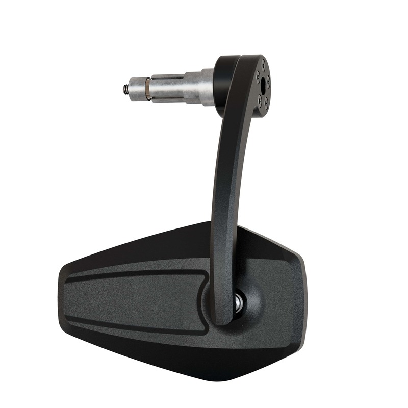 HIGHSIDER smart Lenkerendenspiegel für 12-22mm Booster 2 EVO schwarz - Motorradteile & Ersatzteile - Motorradspiegel