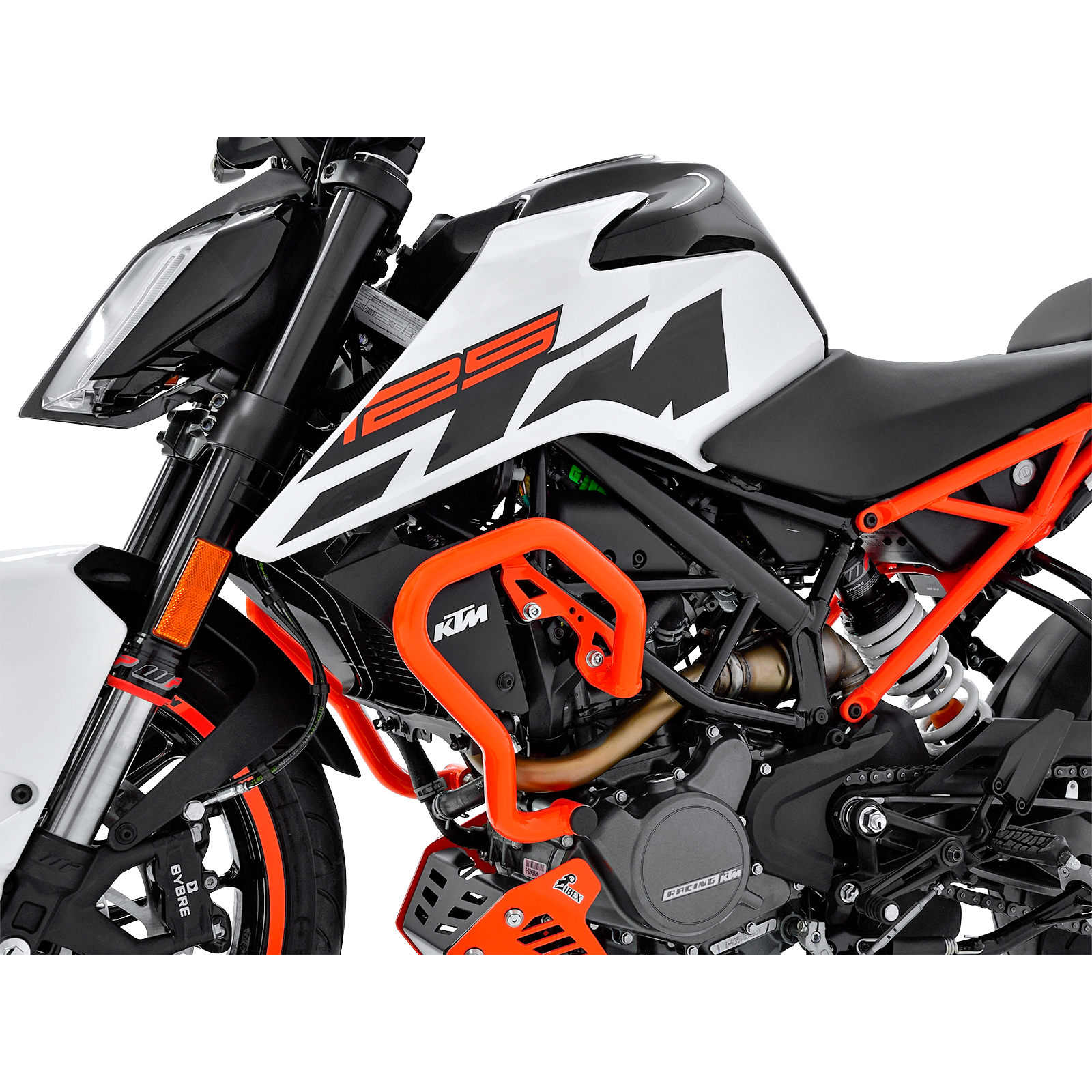 Zieger Sturzbügel orange für KTM Duke 125 2017- - Motorradteile & Ersatzteile - Anbauteile