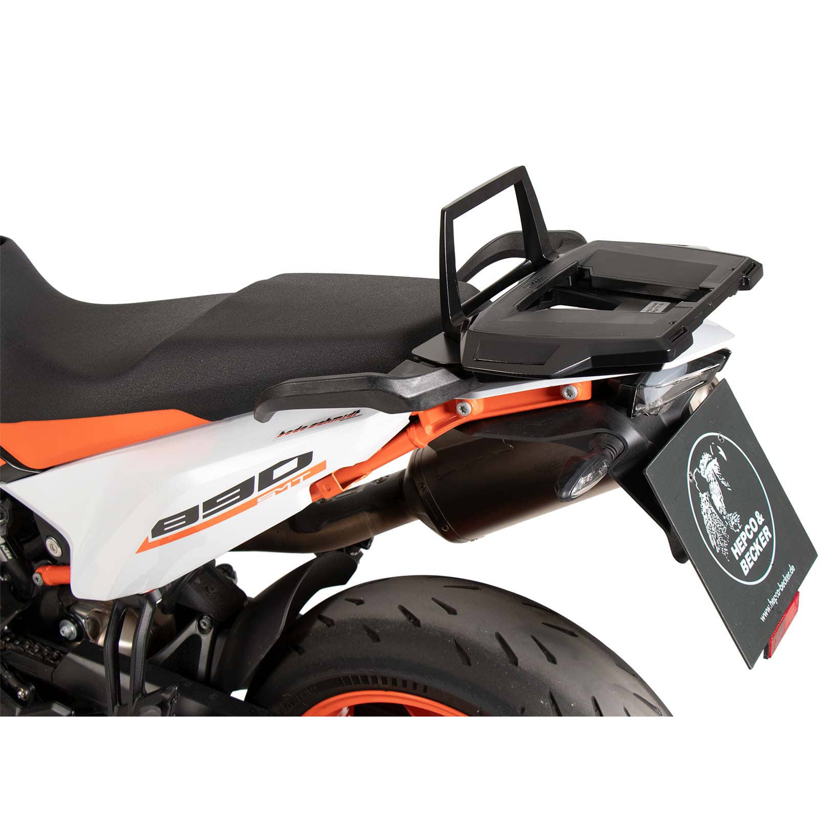 Hepco & Becker Gepäckbrücke Alurack schwarz für KTM 890 SMT - Motorradzubehör - Motorradgepäck