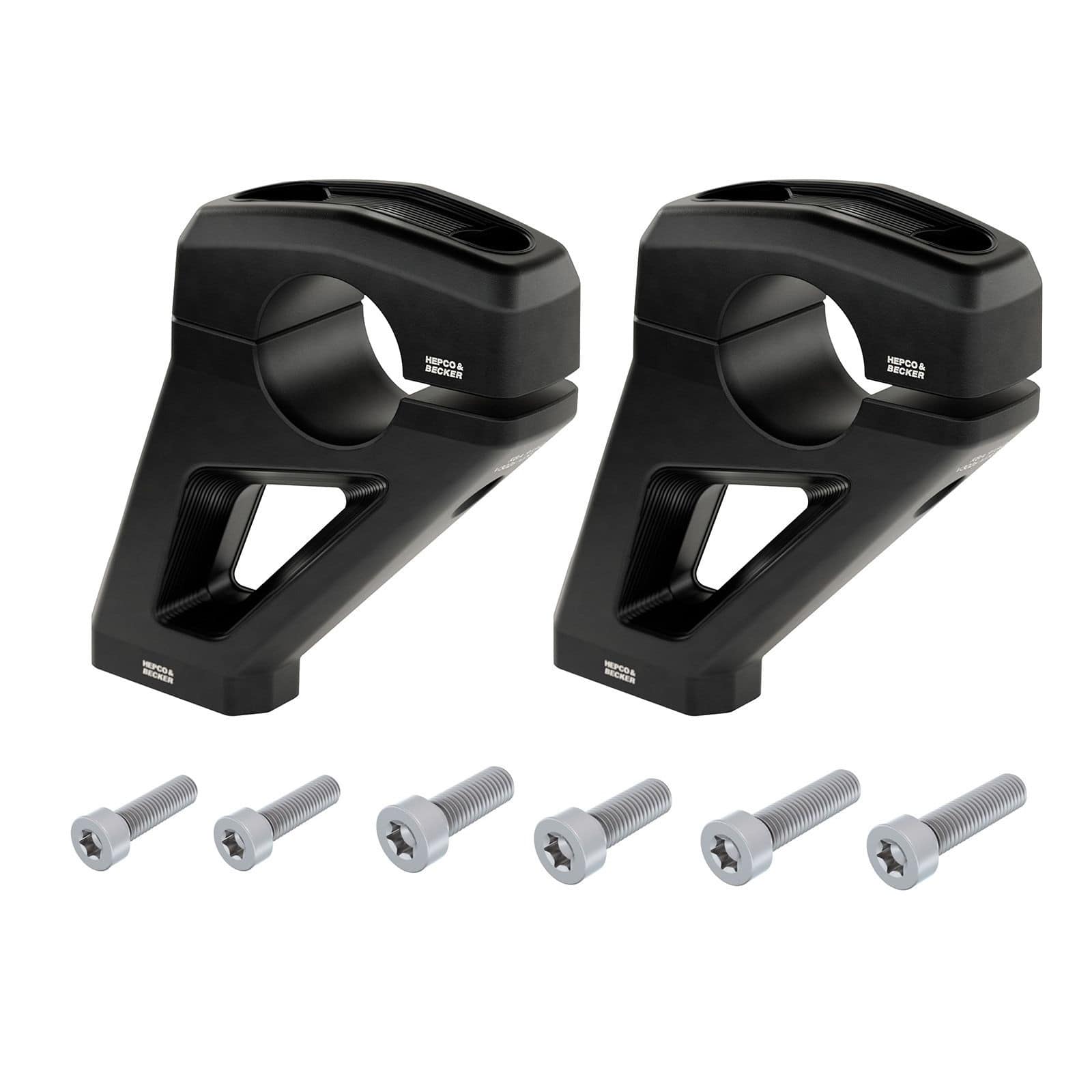 Hepco & Becker Lenkerverlegung 30/21mm schwarz für BMW R 12 G/S - Motorradteile & Ersatzteile - Lenker, Griffe & Hebel
