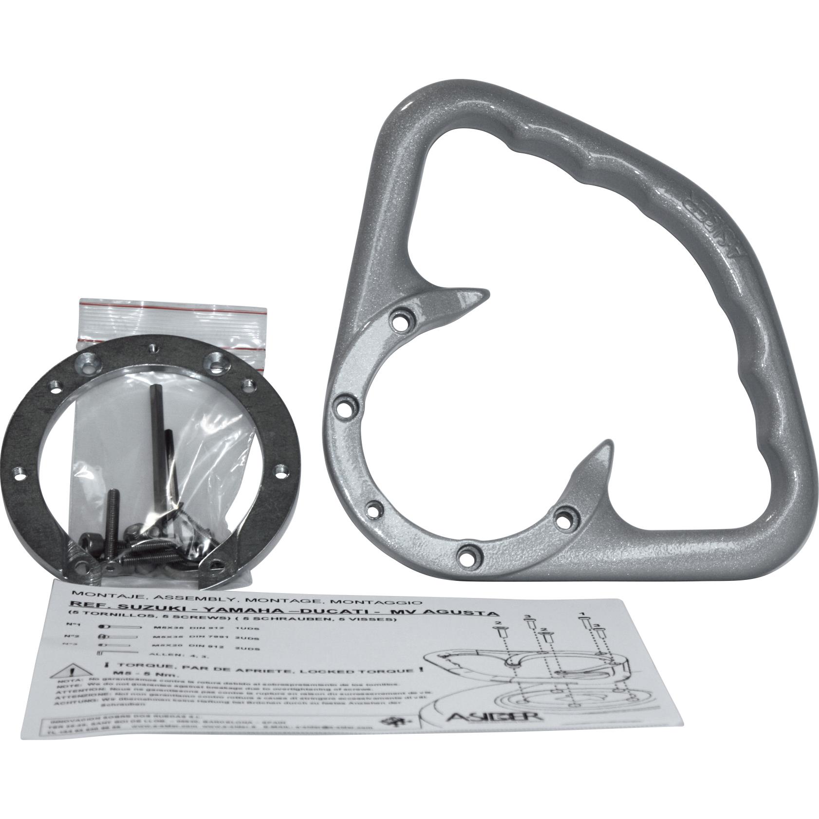 DuoDrive-Beifahrerhaltegriff 6 Schrauben BR 01 S silber-5709171171000501