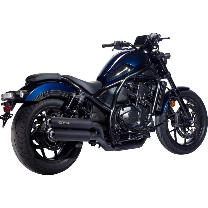 Miller Exhaust silencieux Standard noir paire pour Honda CMX 1100 Rebel 2021-