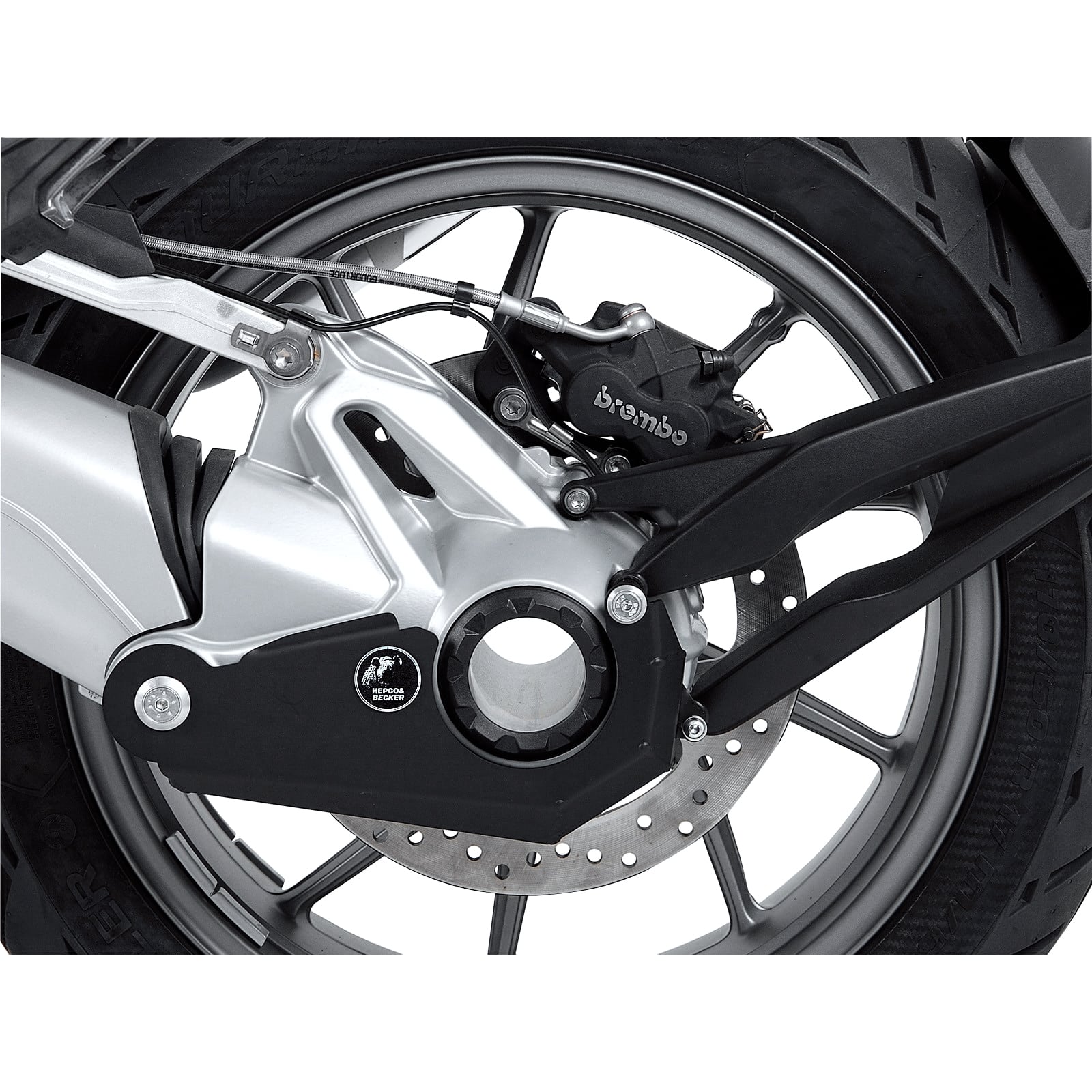 Hepco & Becker Alu Kardanschutzplatte schwarz für BMW R 1250 GS - Motorradteile & Ersatzteile - Anbauteile