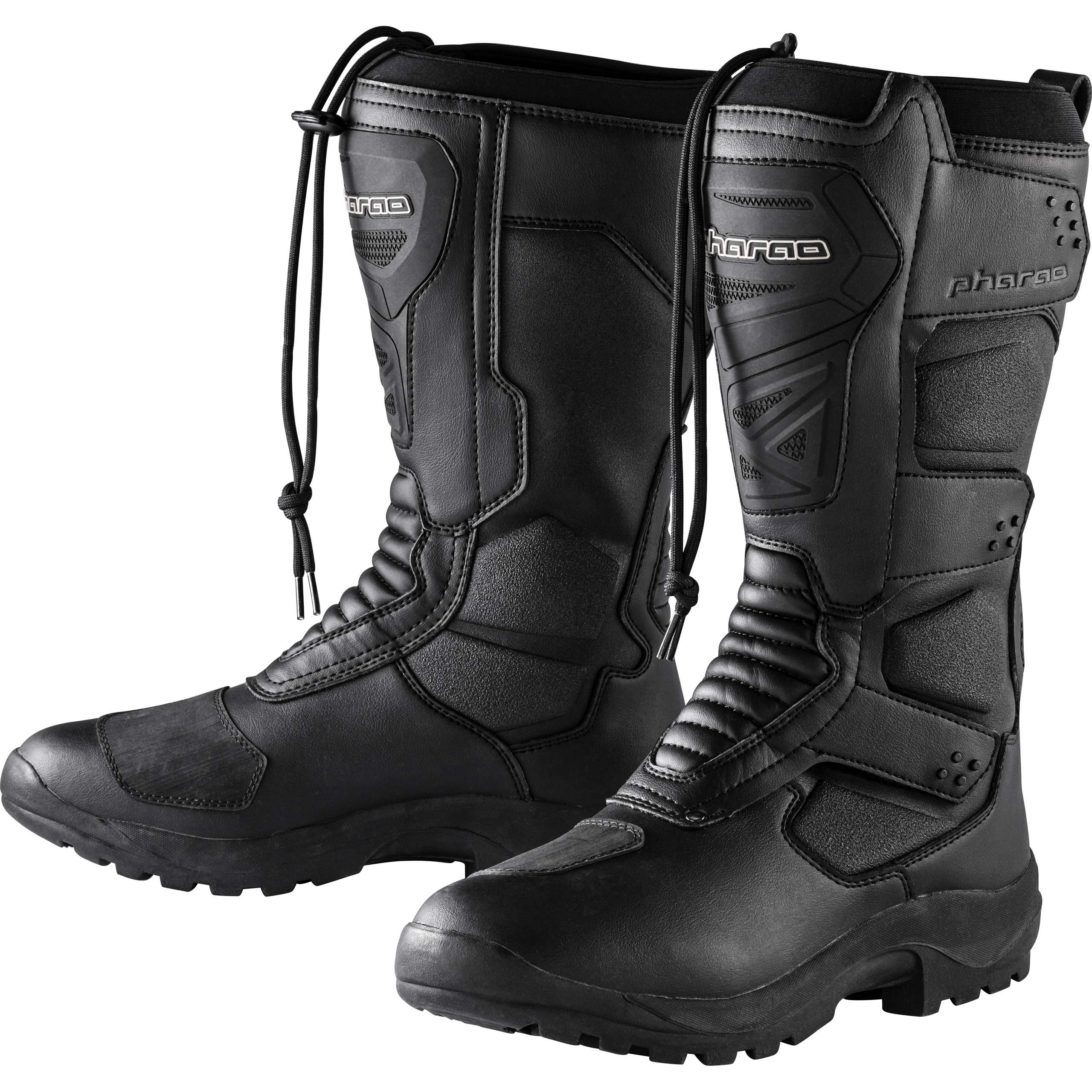 Pharao-Innvik WP Motorradstiefel lang schwarz 43-3006551999001743