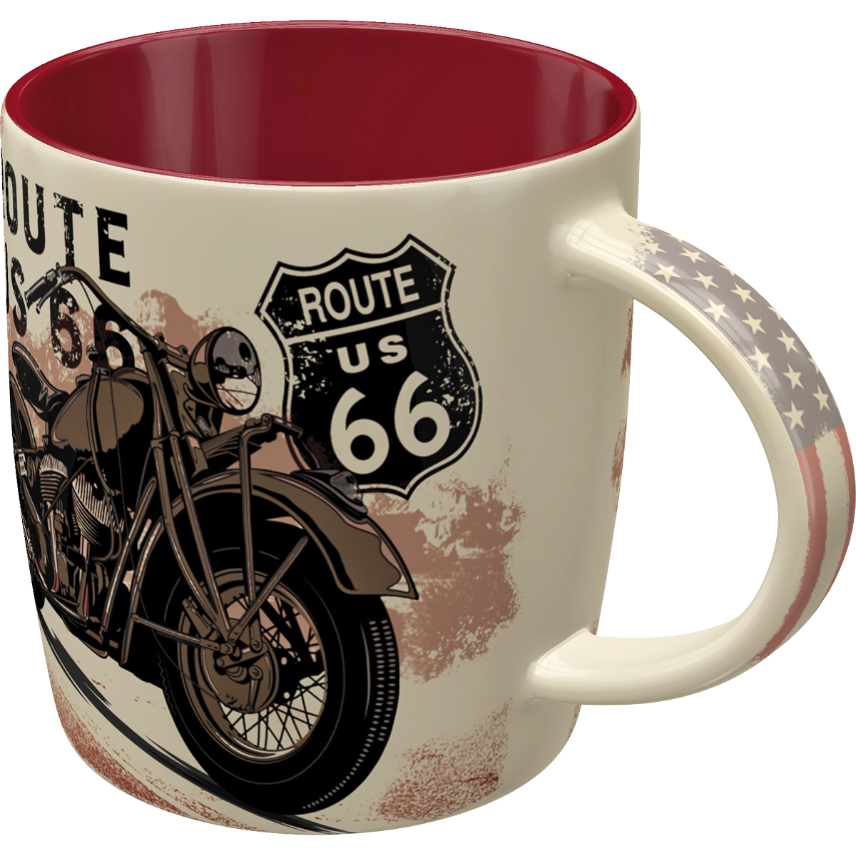 Nostalgic-Art-Tasse "Set - Route 66 Bike Map" 330 ml-5741061207030110