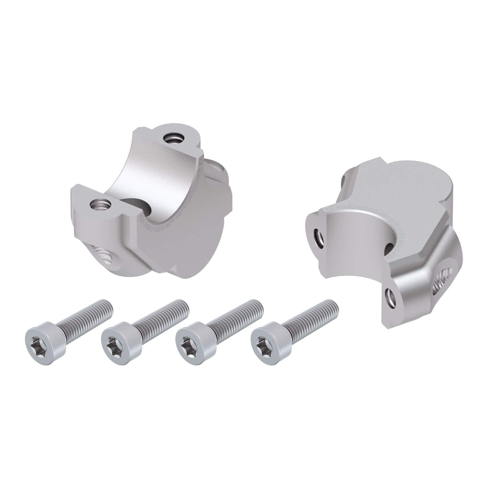 Hepco & Becker déport de guidon 30/15mm argent pour BMW F 800 GS Adventure