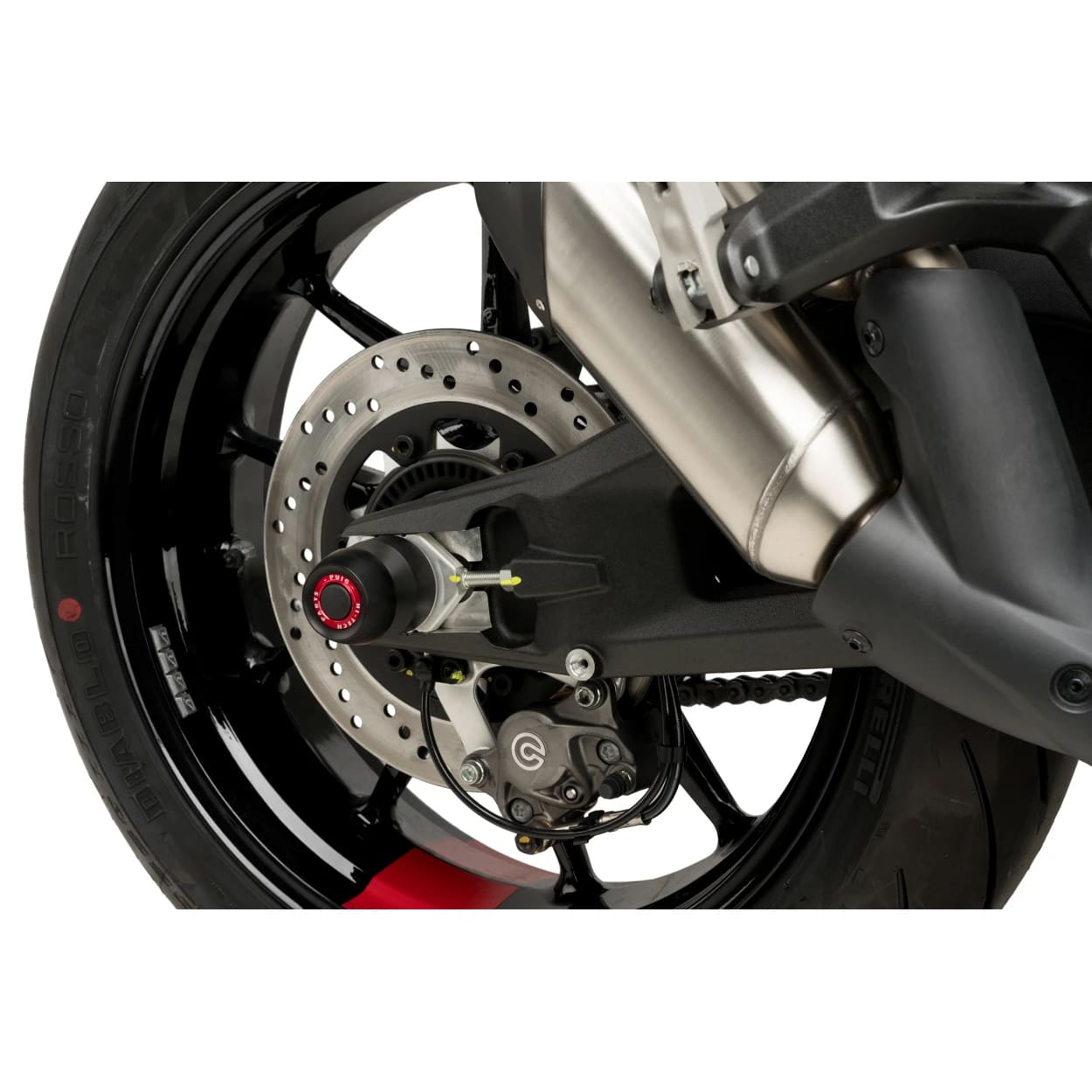 Puig Sturzpads Achse hinten 20717N Protektor für Ducati Monster 937 /+/SP