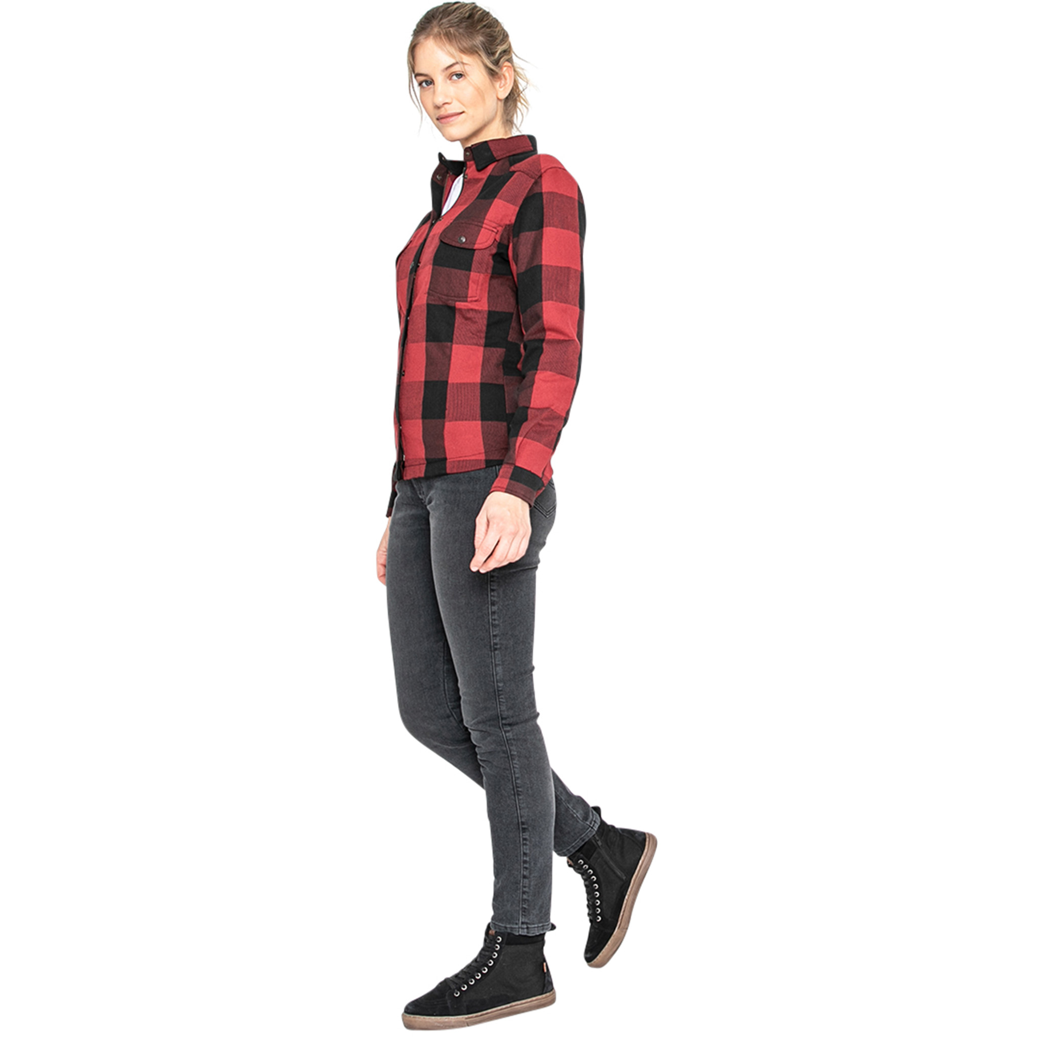 John Doe-Lumberjack Motoshirt Jacke rot-2011921999002