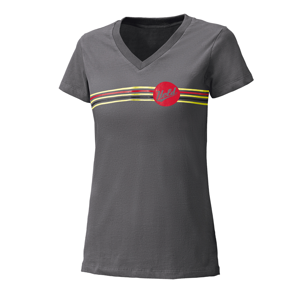 Held Be Heroic Damen T-Shirt grau/rot M - Motorradbekleidung - Motorradbekleidung Held