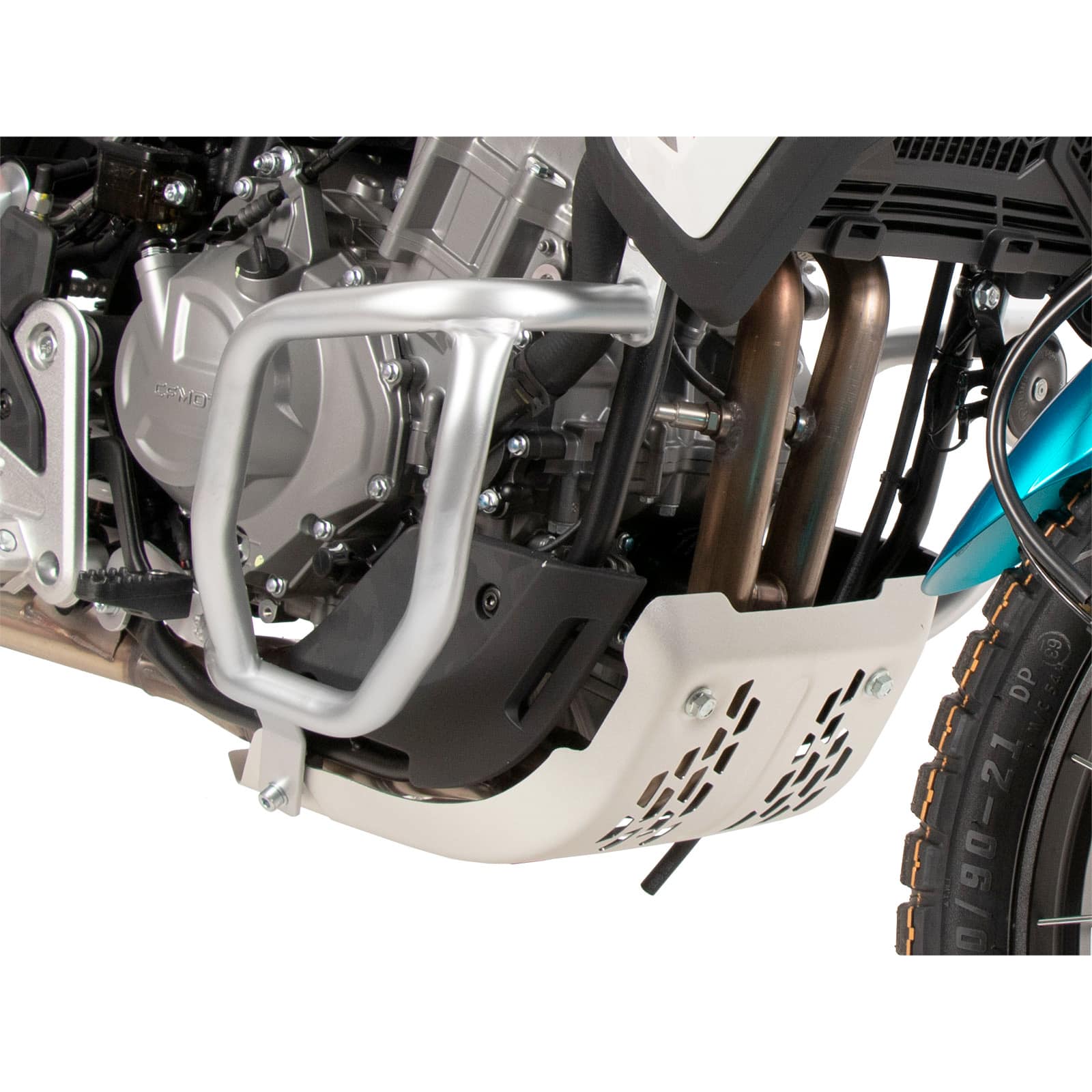 Hepco & Becker Sturzbügel Motor silber für CF Moto 450 MT - Motorradteile & Ersatzteile - Anbauteile