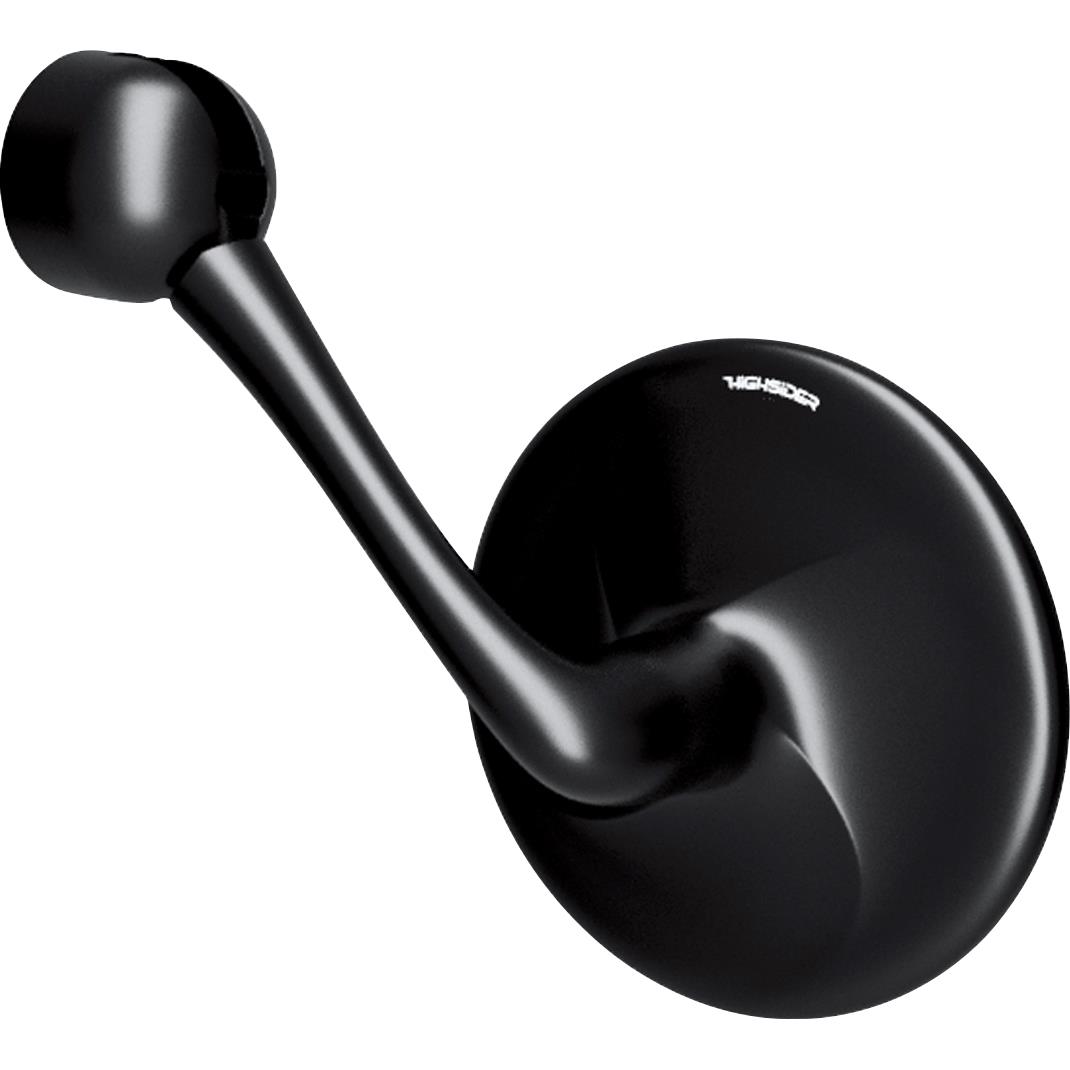 Highsider-Lenkerendenspiegel für 12-21mm Classic Alu schwarz-5710871112004730