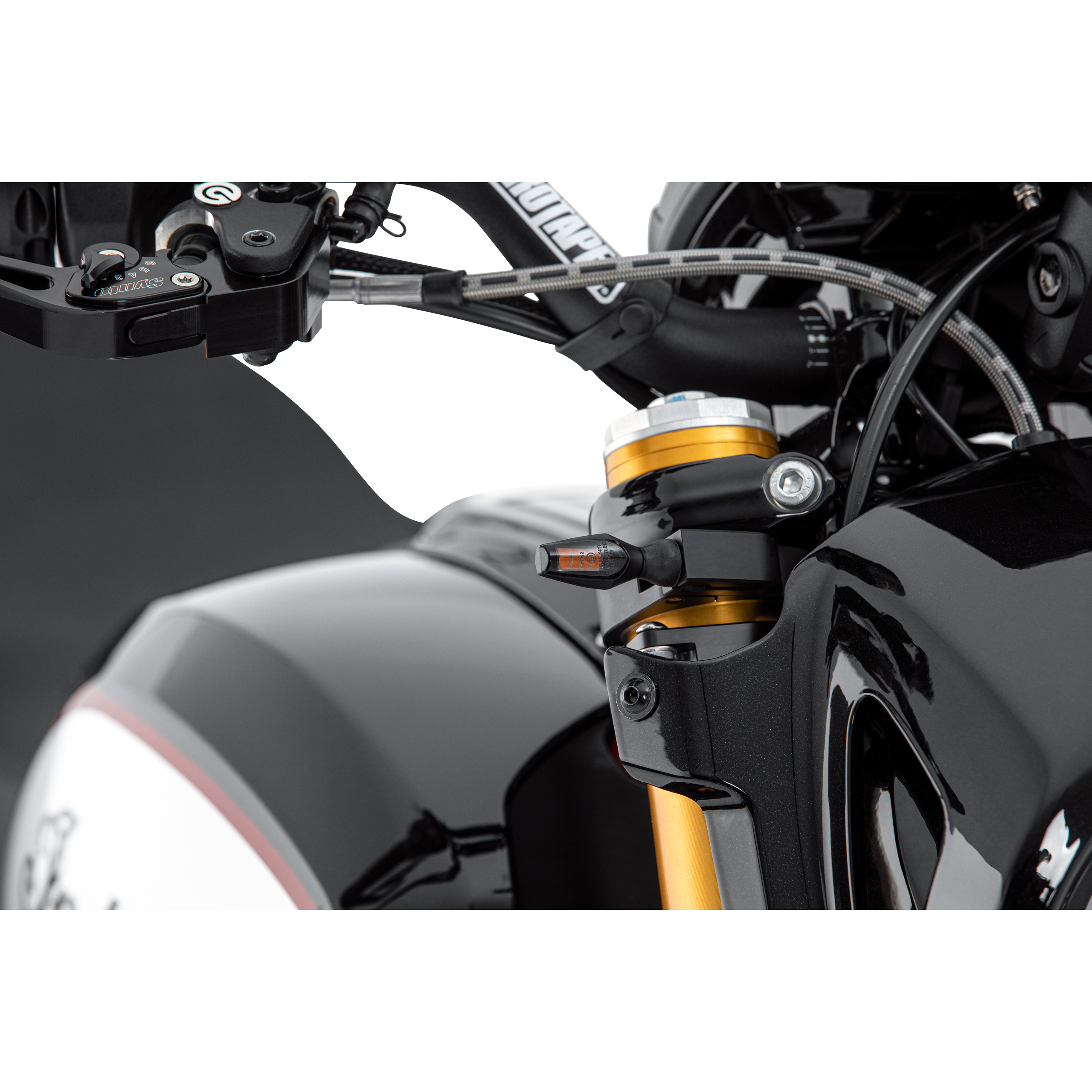 Hashiru-LED Blinker M8 Metall ST33 schwarz-5704741020004000