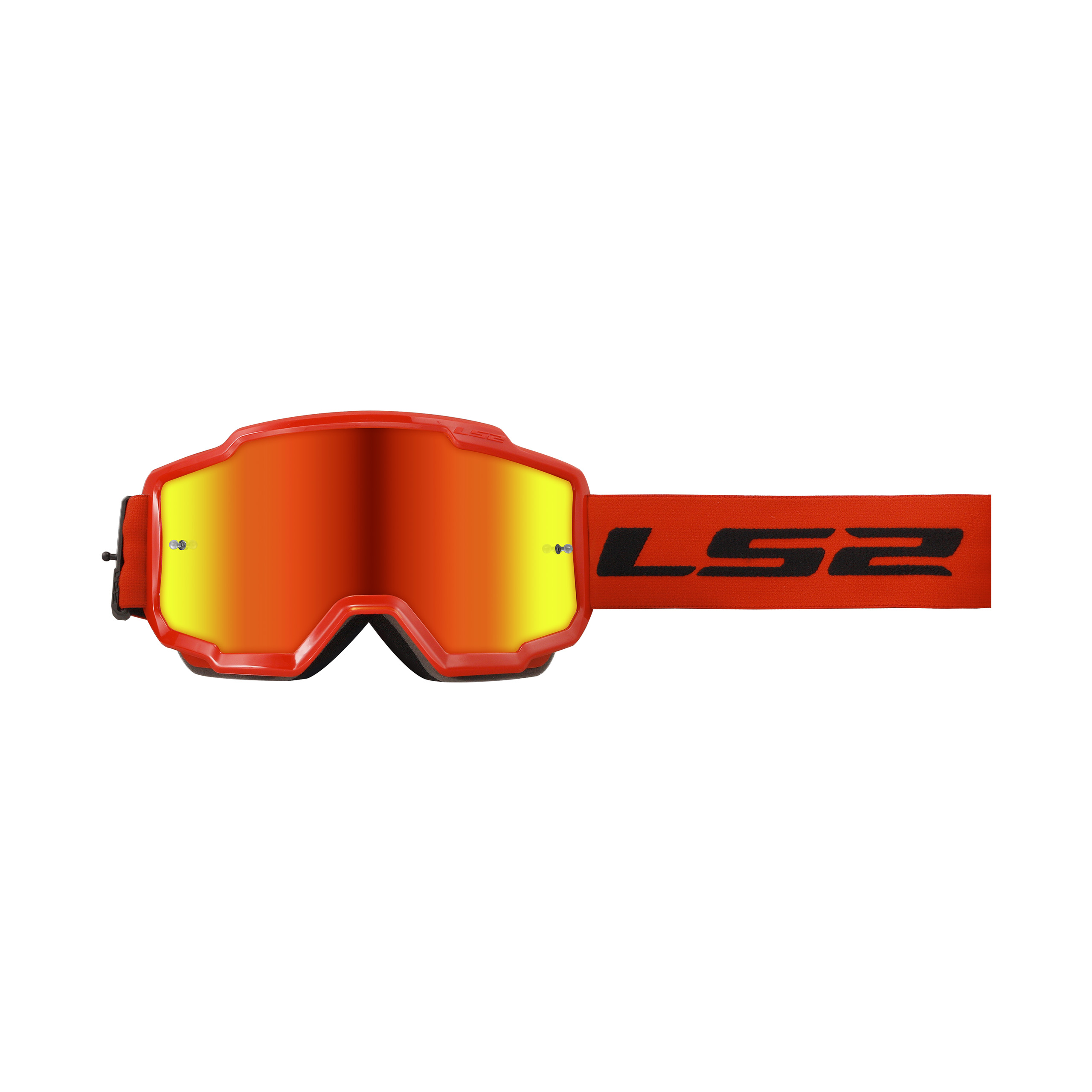 LS2 Charger Crossbr. rot m. iridium versp. Scheibe - Helme & Brillen - Brillen