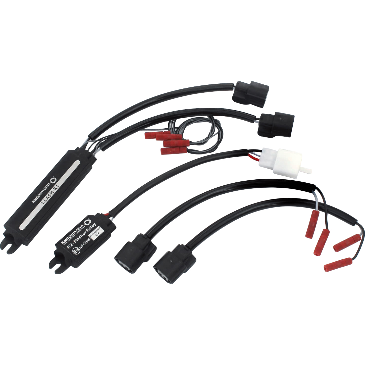 Kellermann Anschlusskabel mit Elektronik für LED Blinker i.LASH K1 - Motorradteile & Ersatzteile - Beleuchtung