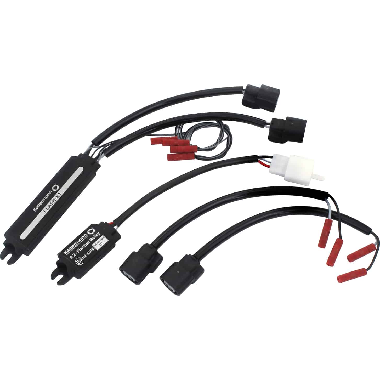 Kellermann Anschlusskabel mit Elektronik für LED Blinker i.LASH K1 - Motorradteile & Ersatzteile - Beleuchtung