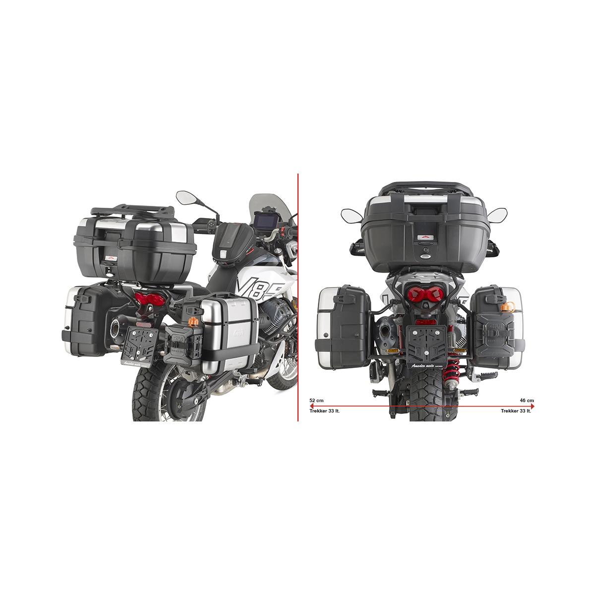 Givi-Seitenträger Monokey® PLO8209MK für Moto Guzzi V85 TT 2024--5666791199000013