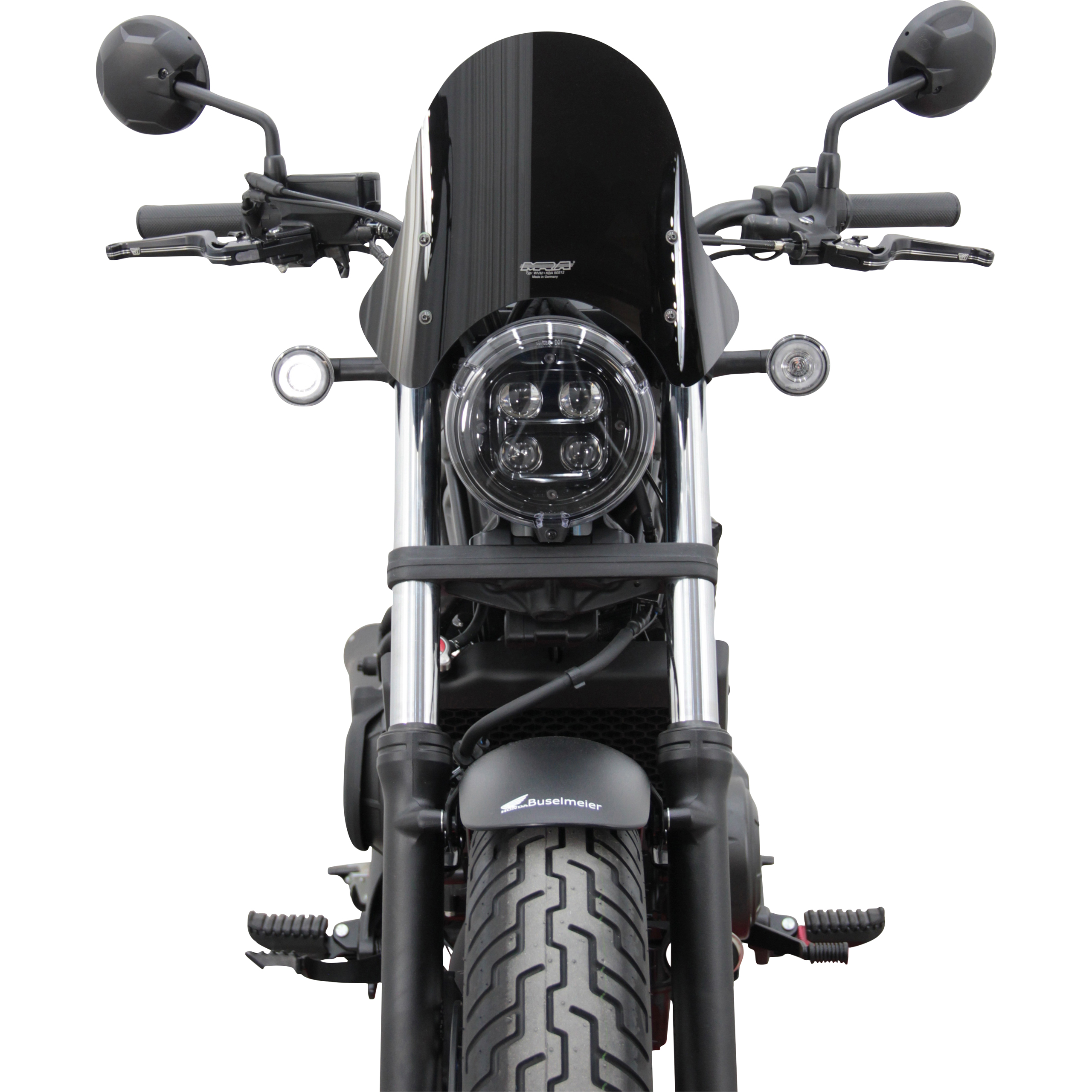 MRA Sportscheibe NSP schwarz für Honda CMX 500 Rebel 2020- - Motorradteile & Ersatzteile - Verkleidungen & Abdeckungen