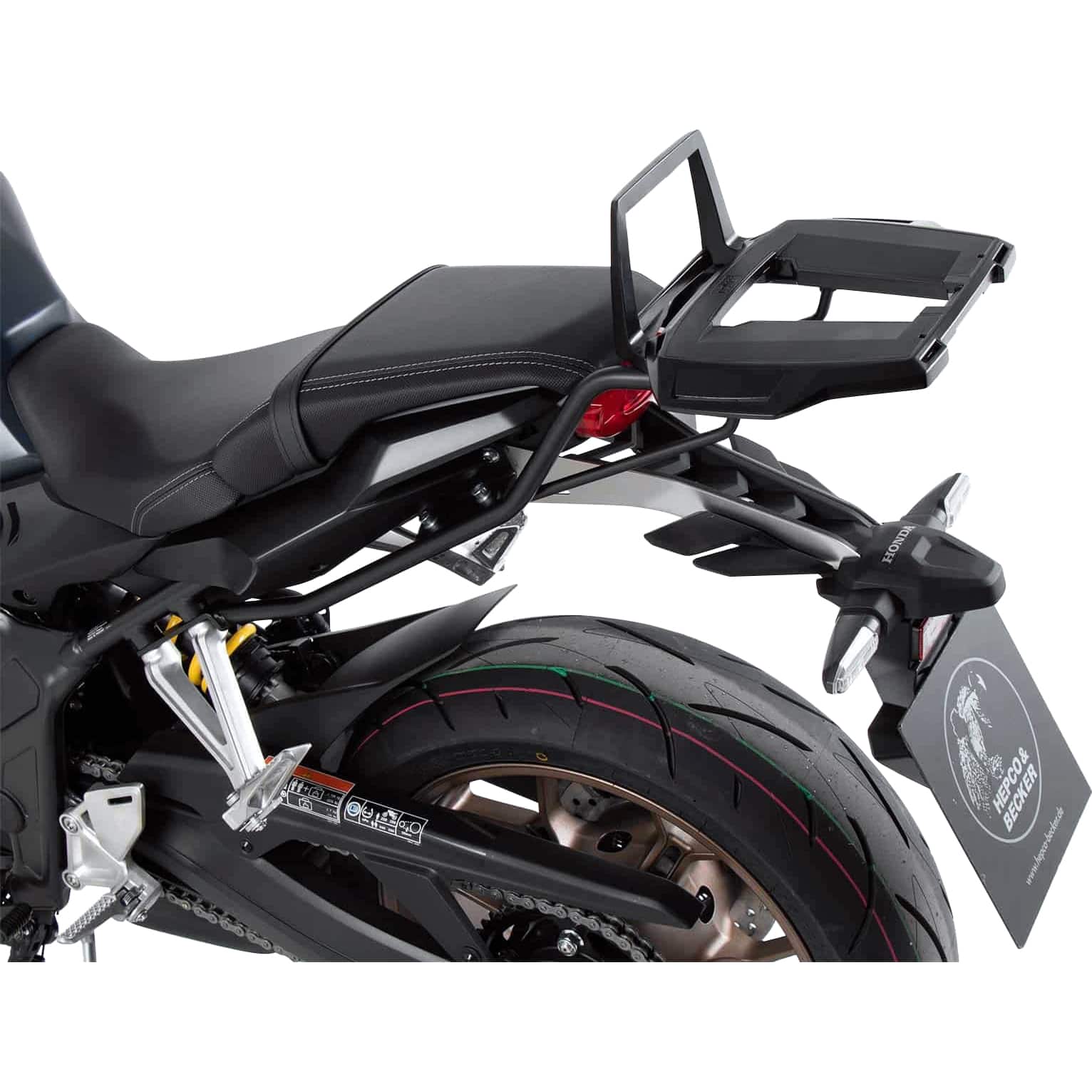 Hepco & Becker Alurack Gepäckbrücke schwarz für Honda CBR 650 R 2021- - Motorradzubehör - Motorradgepäck