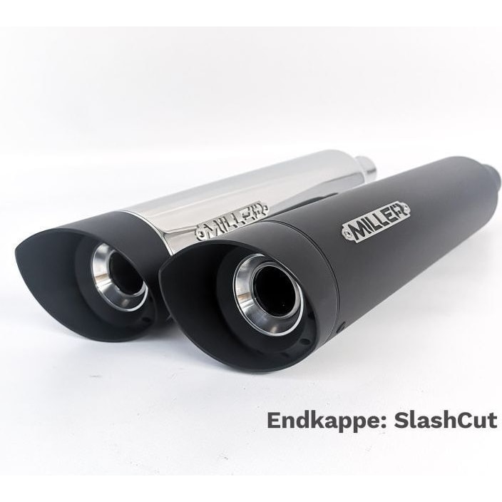 Miller Exhaust Auspuff SlashCut schwarz für Triumph Street Cup 2017-2020