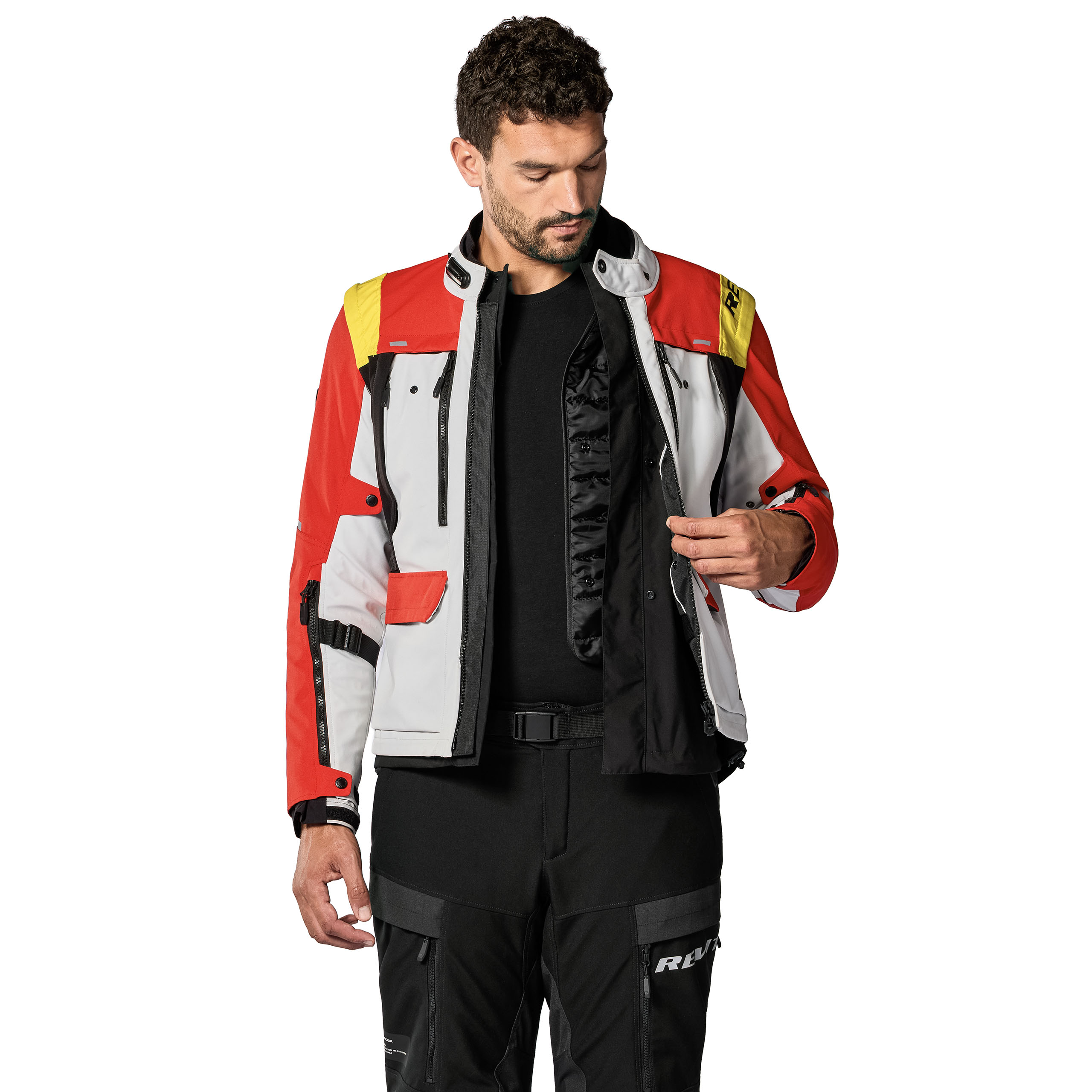 REV'IT!-Offtrack 3 H2O Jacke rot/weiß L-0002058999057010