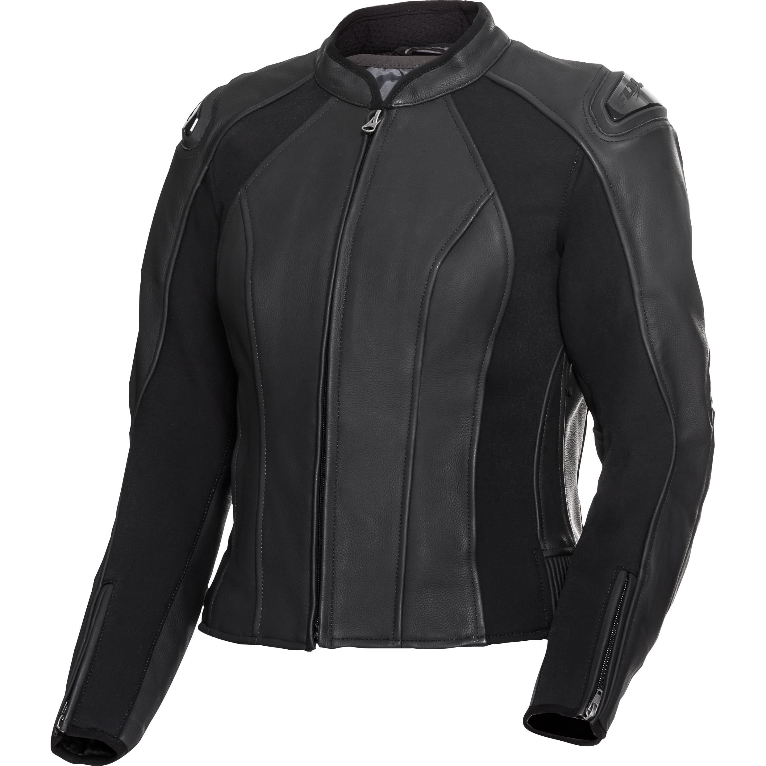 FLM-Brooklands Damen Lederjacke schwarz-1000251999001