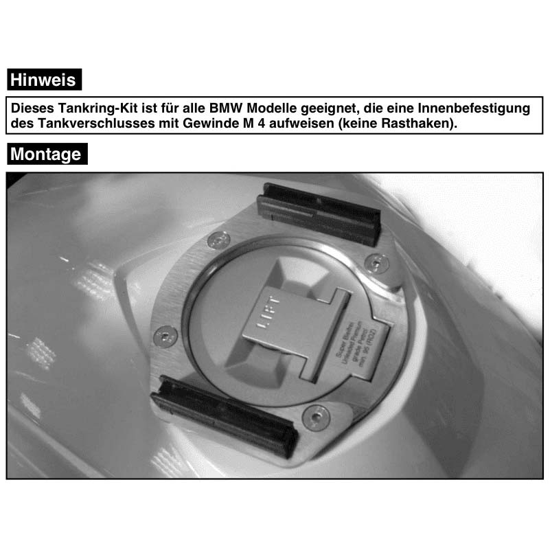 Hepco & Becker Lock-it Tankring Basic für BMW R 1200 R 2006-2010 - Motorradzubehör - Motorradgepäck