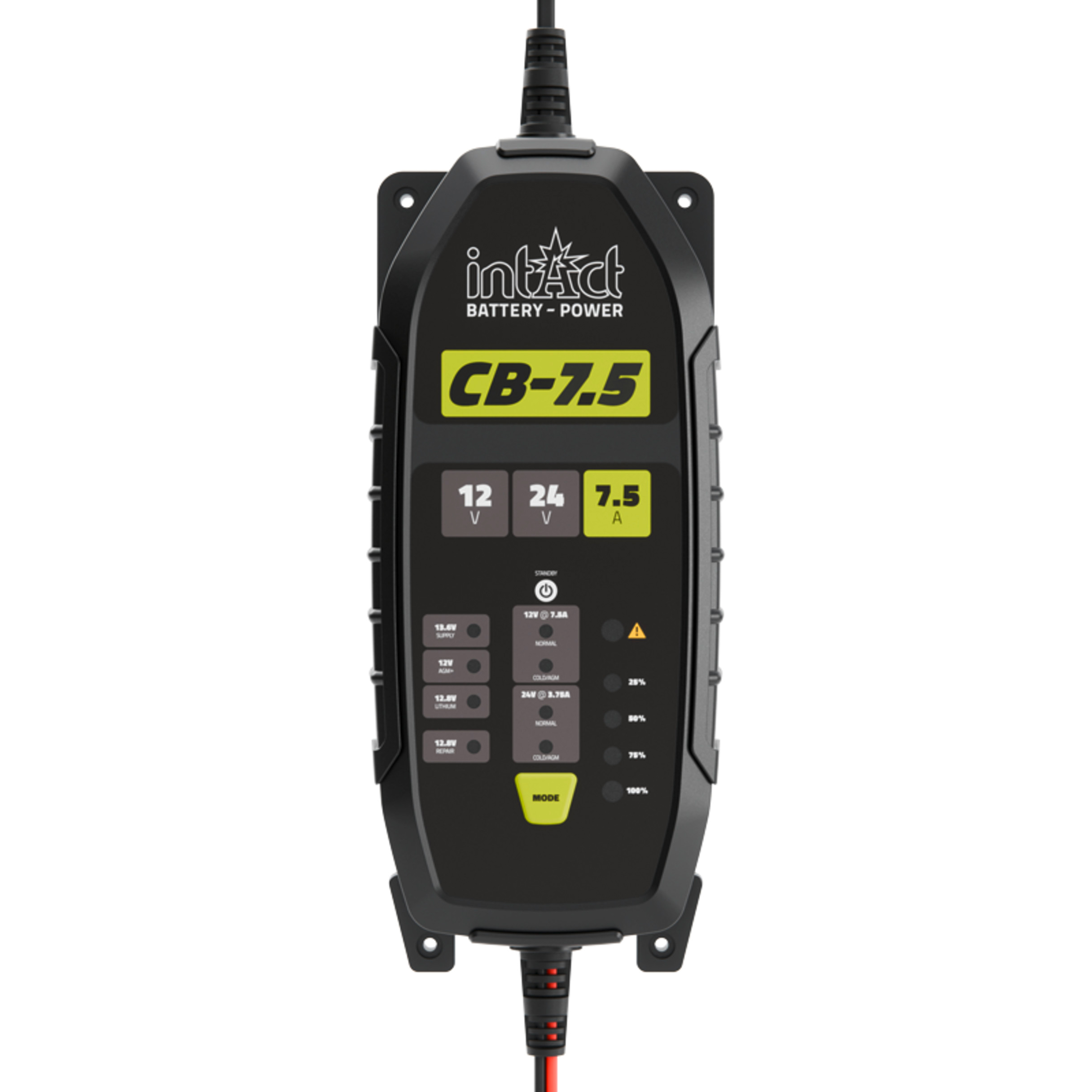 intAct Batterieladegerät ChargeBox 7,5 A 12/24 V