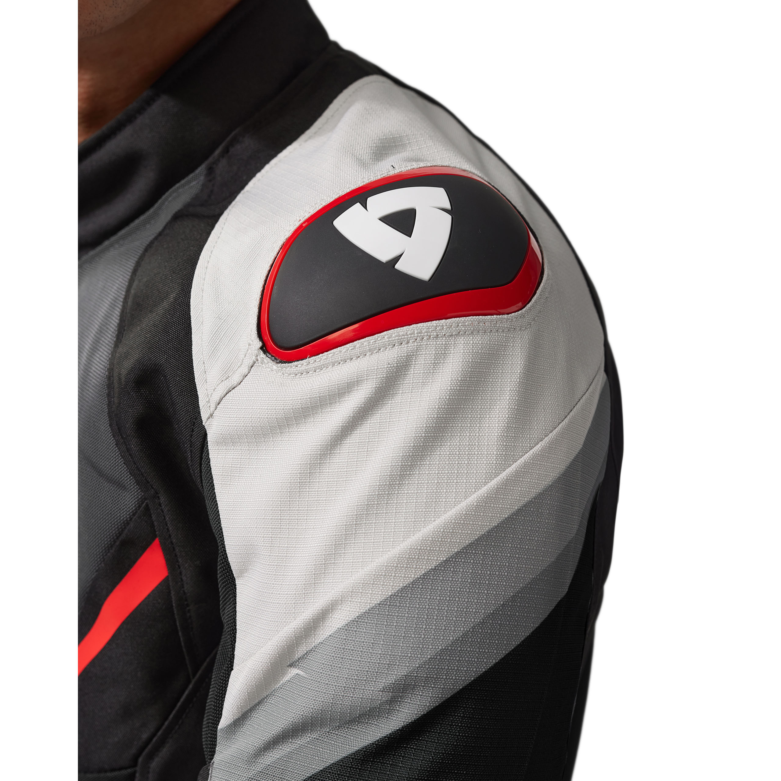 REV'IT!-Quantum 3 Air Textiljacke grau/rot L-0000788999082010