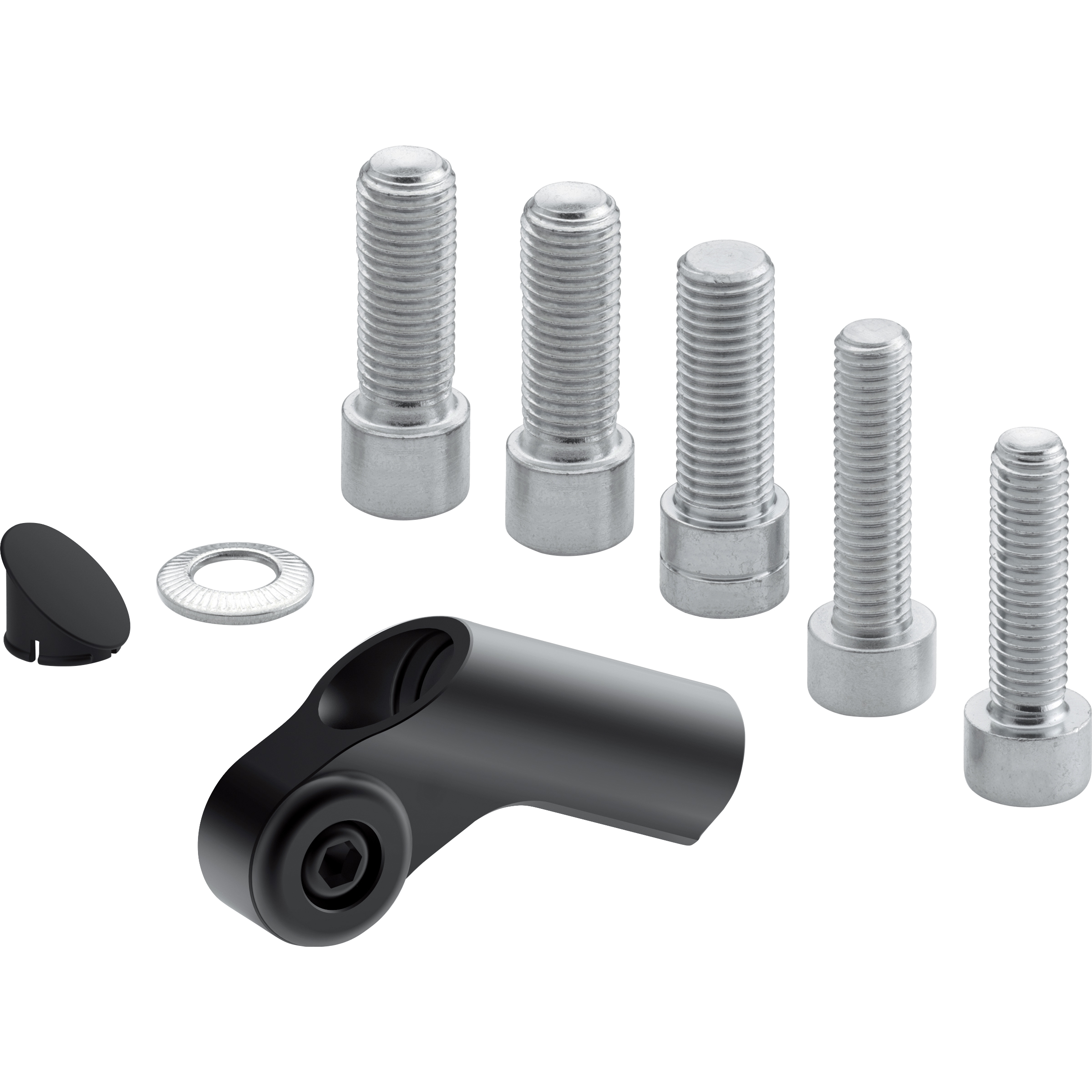 Rizoma-Lenkerspiegelaufnahme BS887B M10/M8 57,5mm schwarz-5027251174000701